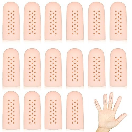Breathable 16Pcs Gel Finger Cots – Customizable Comfort for All Activities