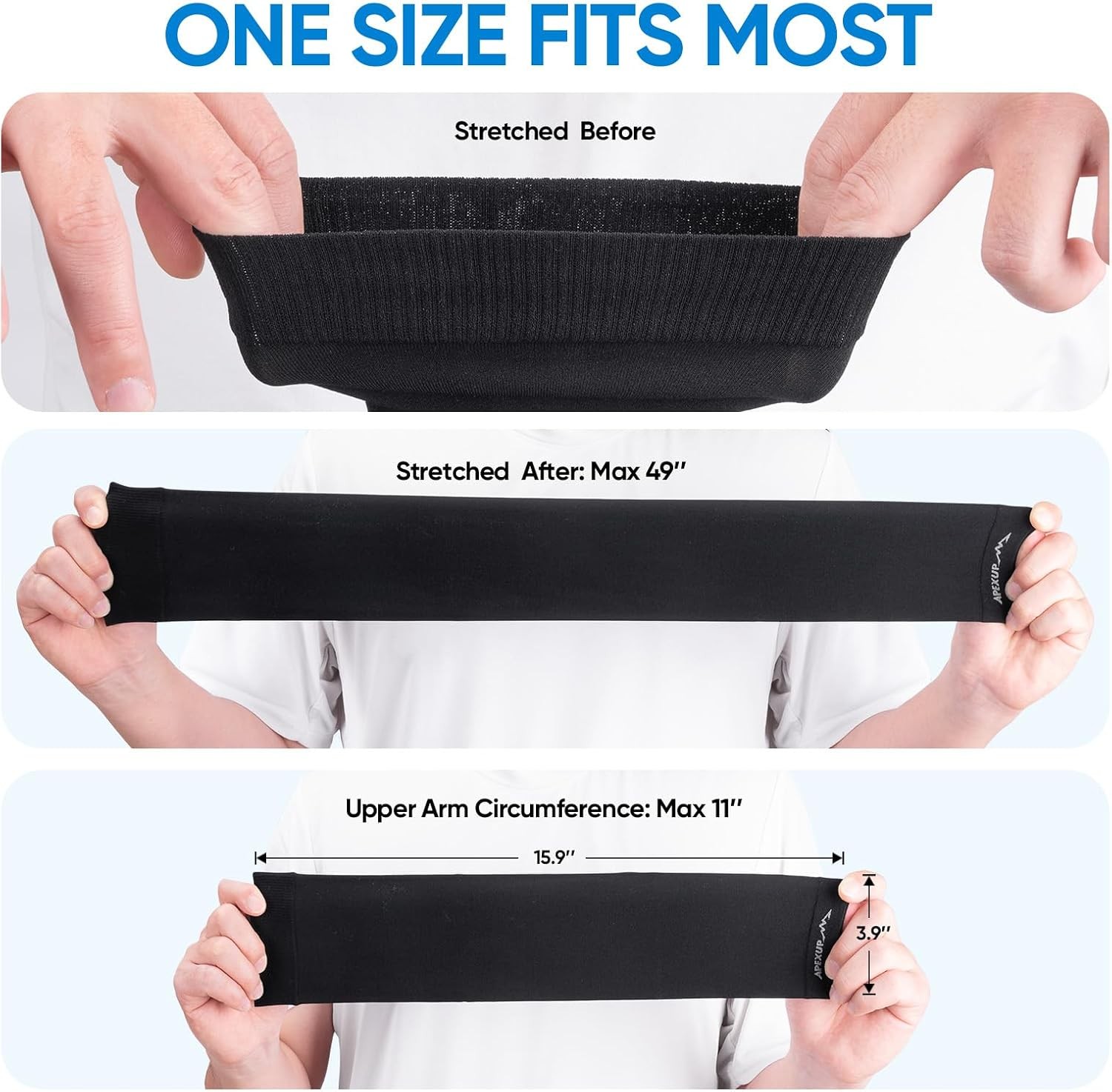 Sun Protection Cooling Arm Sleeves UPF 50 Outdoor Sports Compression