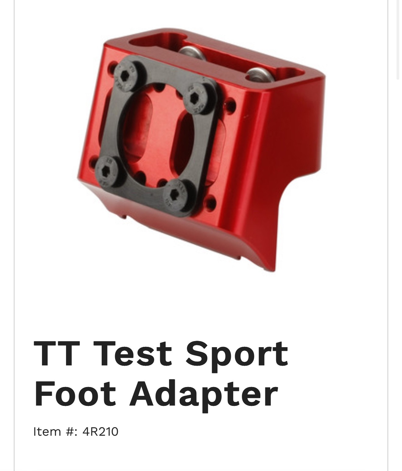 Ottobock Otto bock 4R210 prosthetic blade sports adapter. New