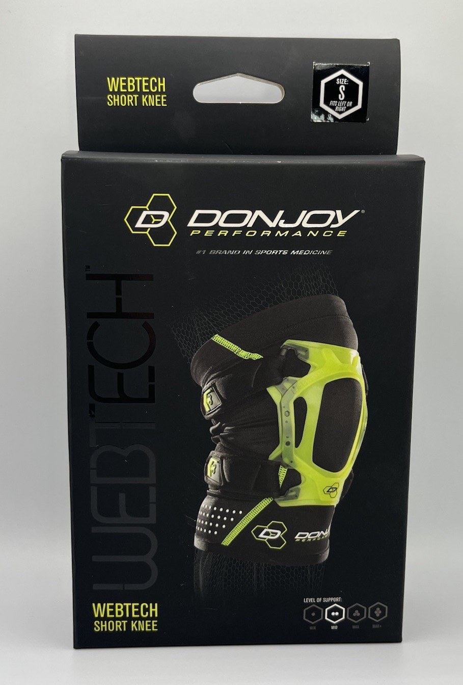 DONJOY PERFORMANCE Webtech Short Knee Brace (Slime Green, Small)