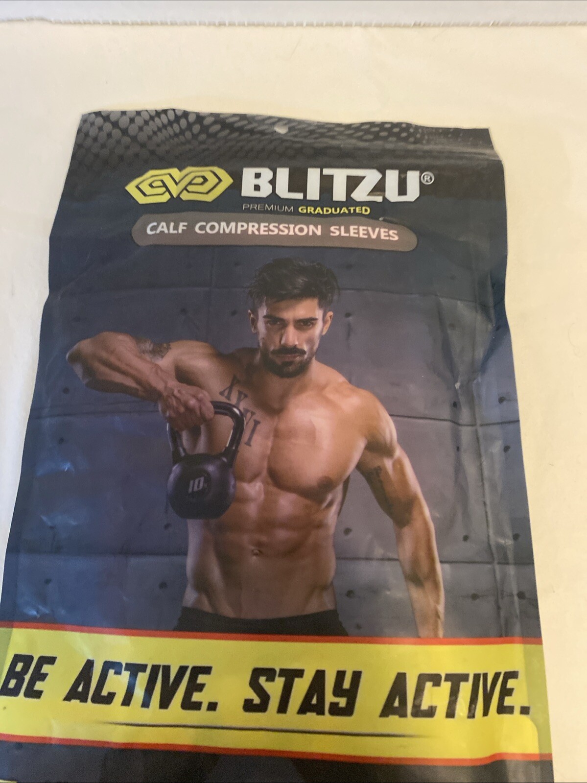 BLITZU Calf Compression Sleeve for Men & Women Footless Compression Sock Support