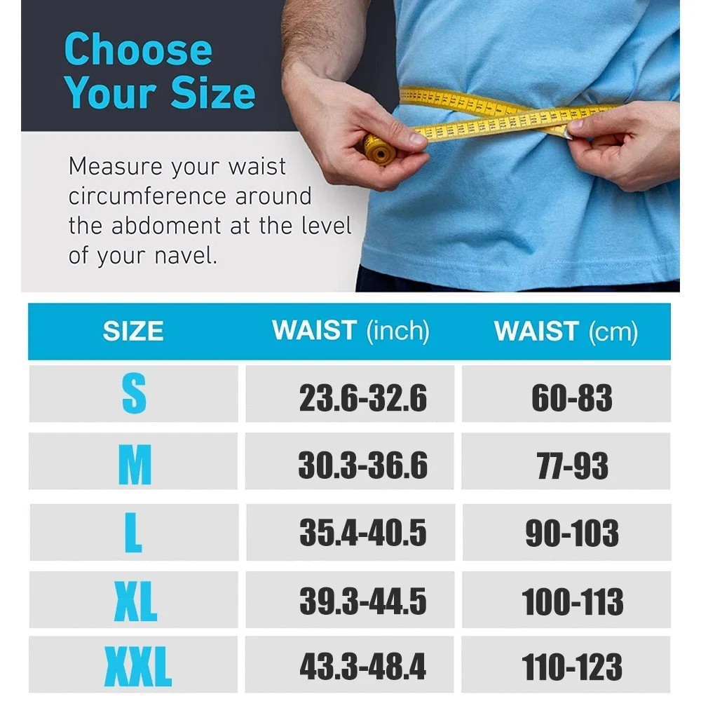 Adjustable Lower Back Brace Lumbar Support Waist Belt For Men Women Pain Relief