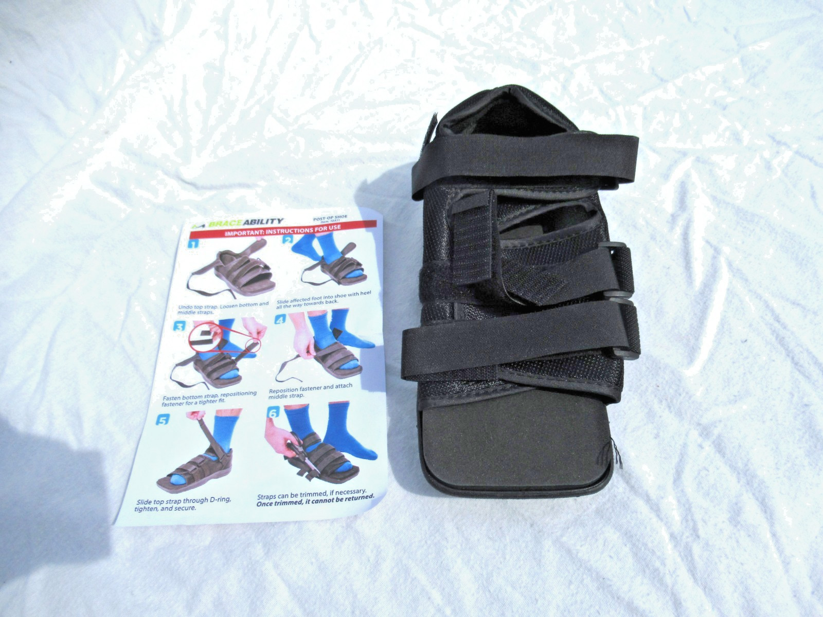 BraceAbility brand Post-op Shoe Size S Female Brand New