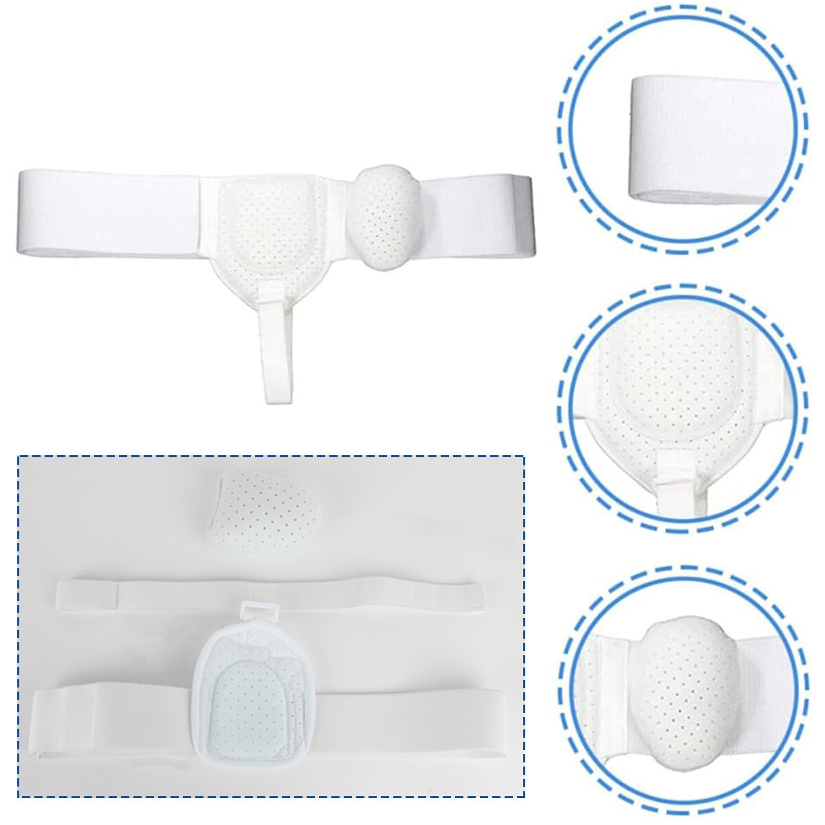 Single Hernia Support Belt Inguinal Groin Hernia Pain Relief Truss Brace For Men