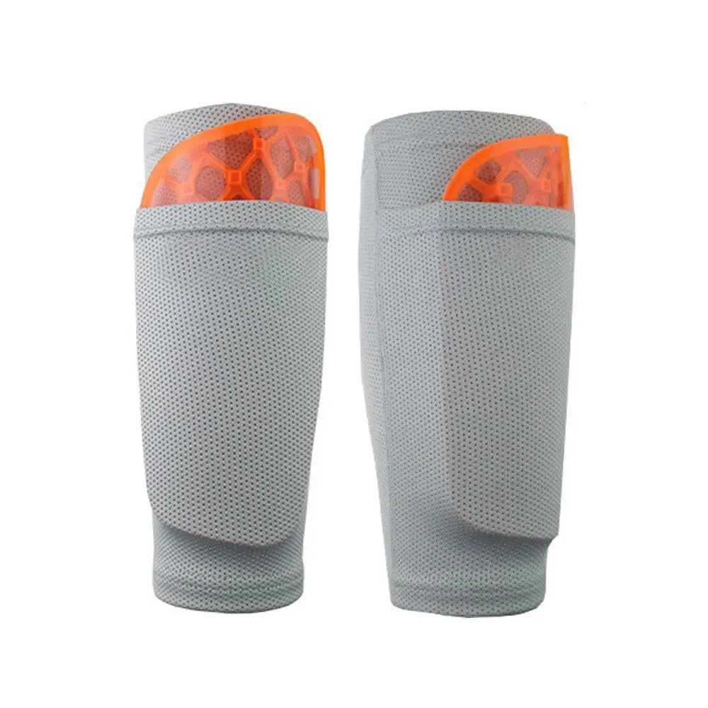 1 Pair Football Shin Pads Socks Guard Sleeves for Kids Boys Men Running Hiking B