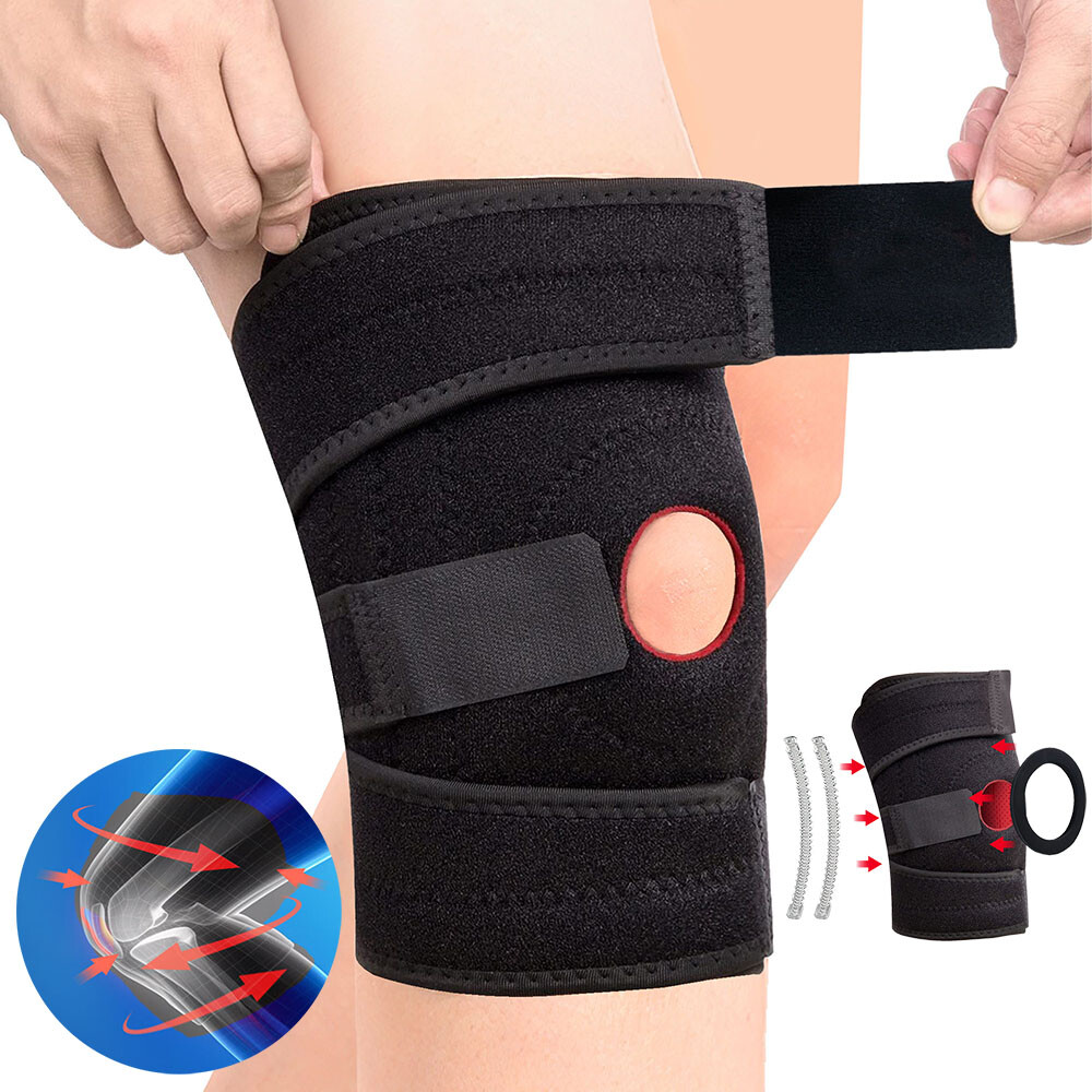 Knee Brace Compression Sleeve Support Sport Joint Arthritis Patella Stabilizer