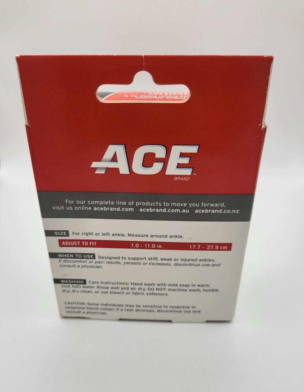 ACE Compression Adjustable Ankle Support Neoprene Left or Right Foot New in Box