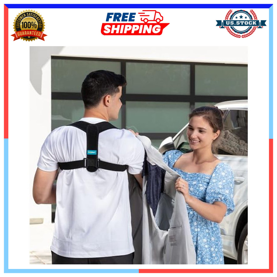 ComfyBrace Posture Corrector Back Brace Adjustable Upper Back Shoulder Neck Supp