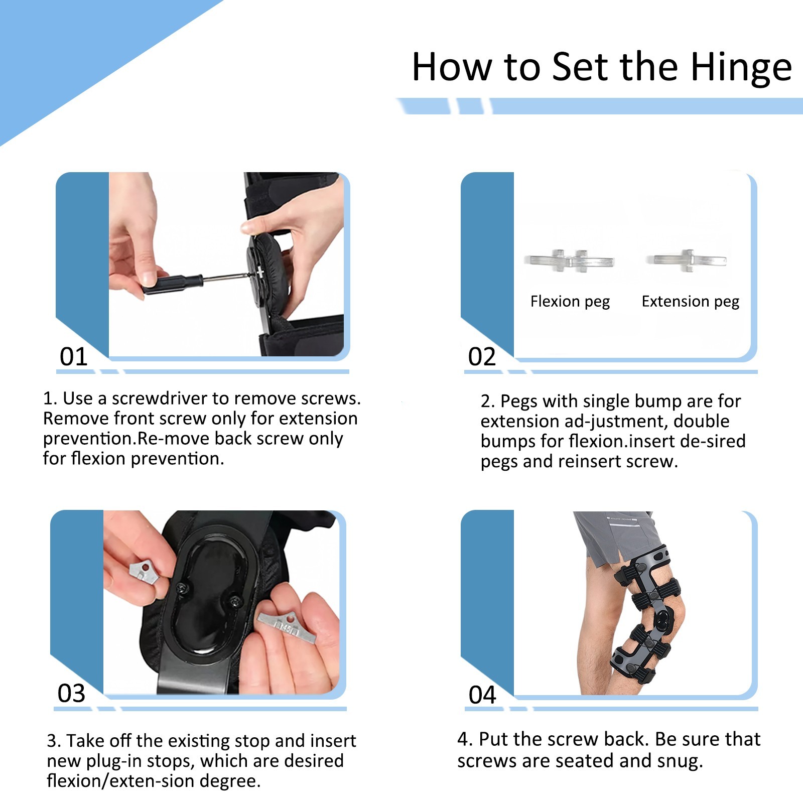 Knee Brace for Women & Men for Acl/Pcl/Mcl,Ligament/Sports Injuries,Pain Relief