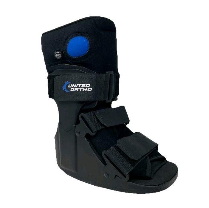 United Ortho USA14115 Short Air Cam Walker Fracture Boot Medium Black Left Right