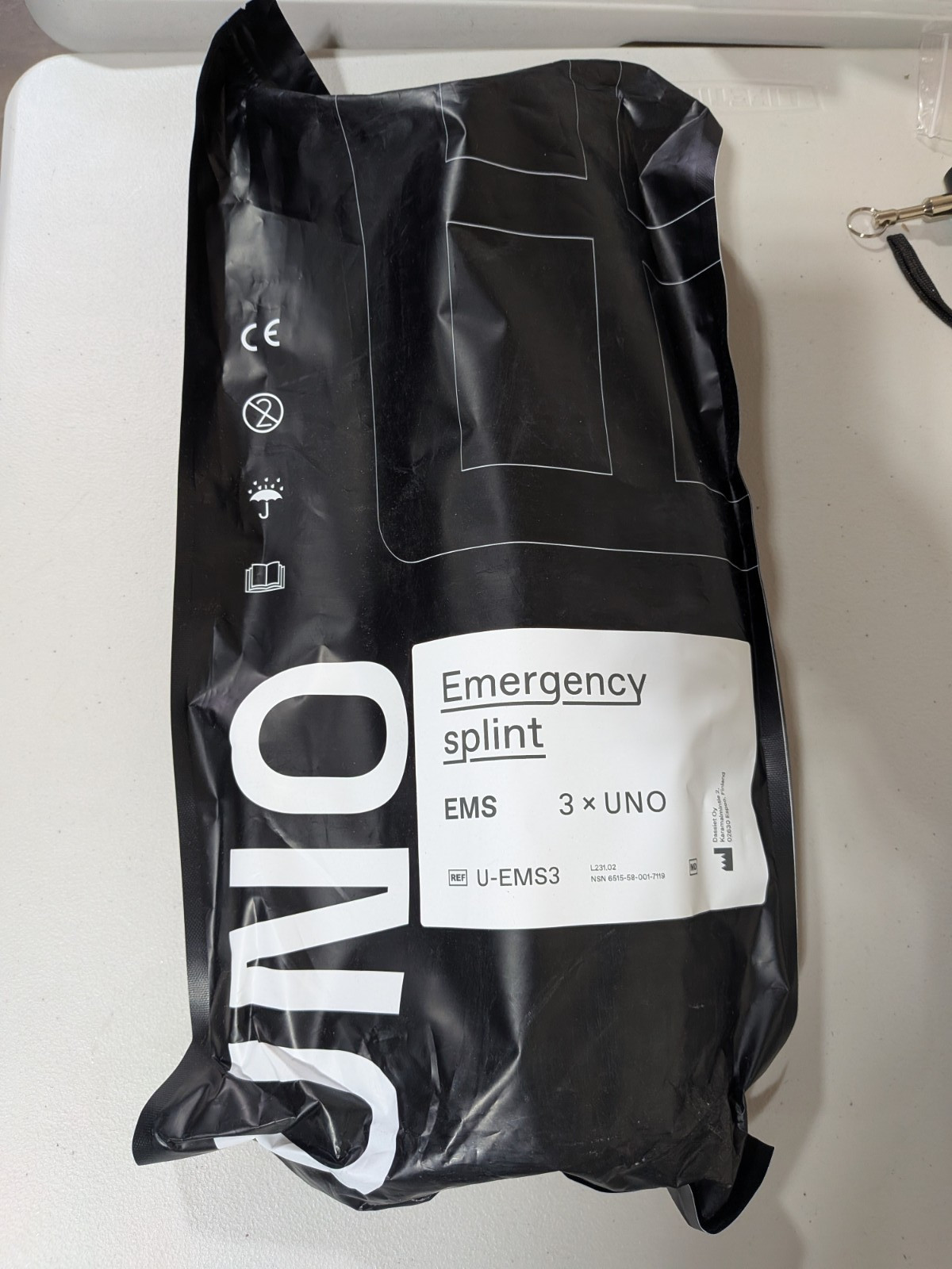 Dassiet Uno Traction Emergency Splints 3-Pack New U-EMS3 EMS Finland