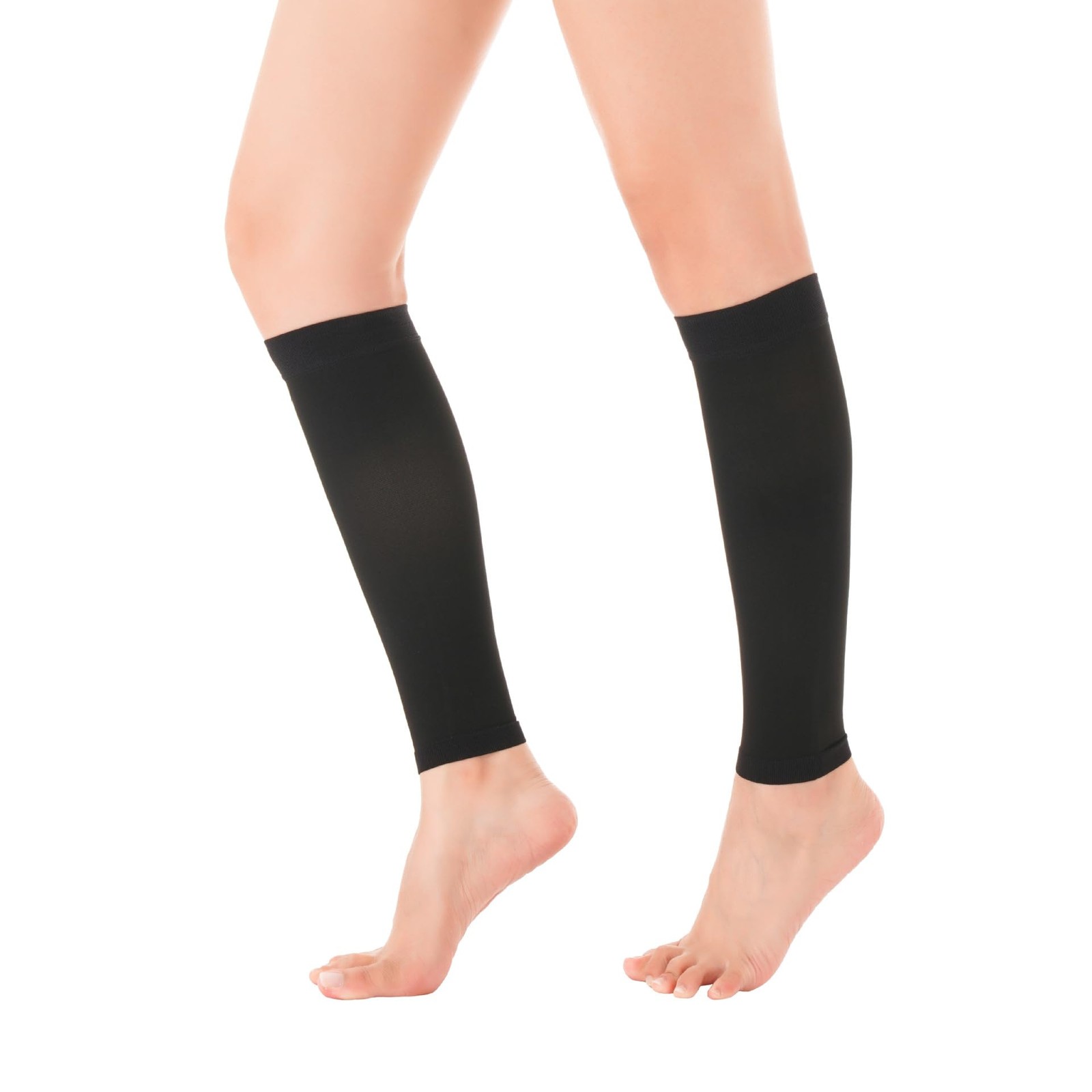 1 Pair Leg Compression Sleeve Calf Compression Sleeve Footless Shin Sleeves, M