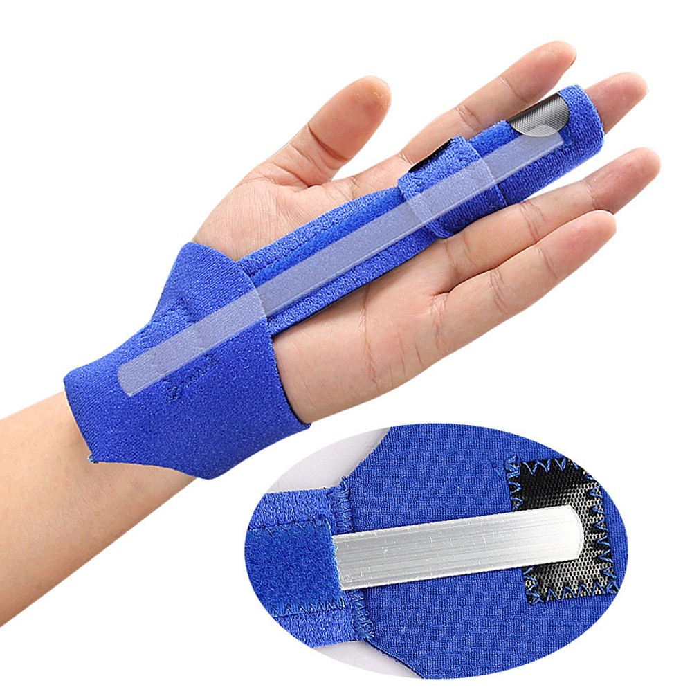 2PCS Finger Trigger Splint Corrector Adjustable Finger Brace Support Protector