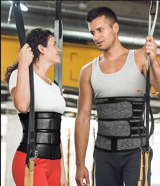 Mens Neoprene Sweat Belt Fat Burner Tummy Control Body Shaper Waist Trainer Gym