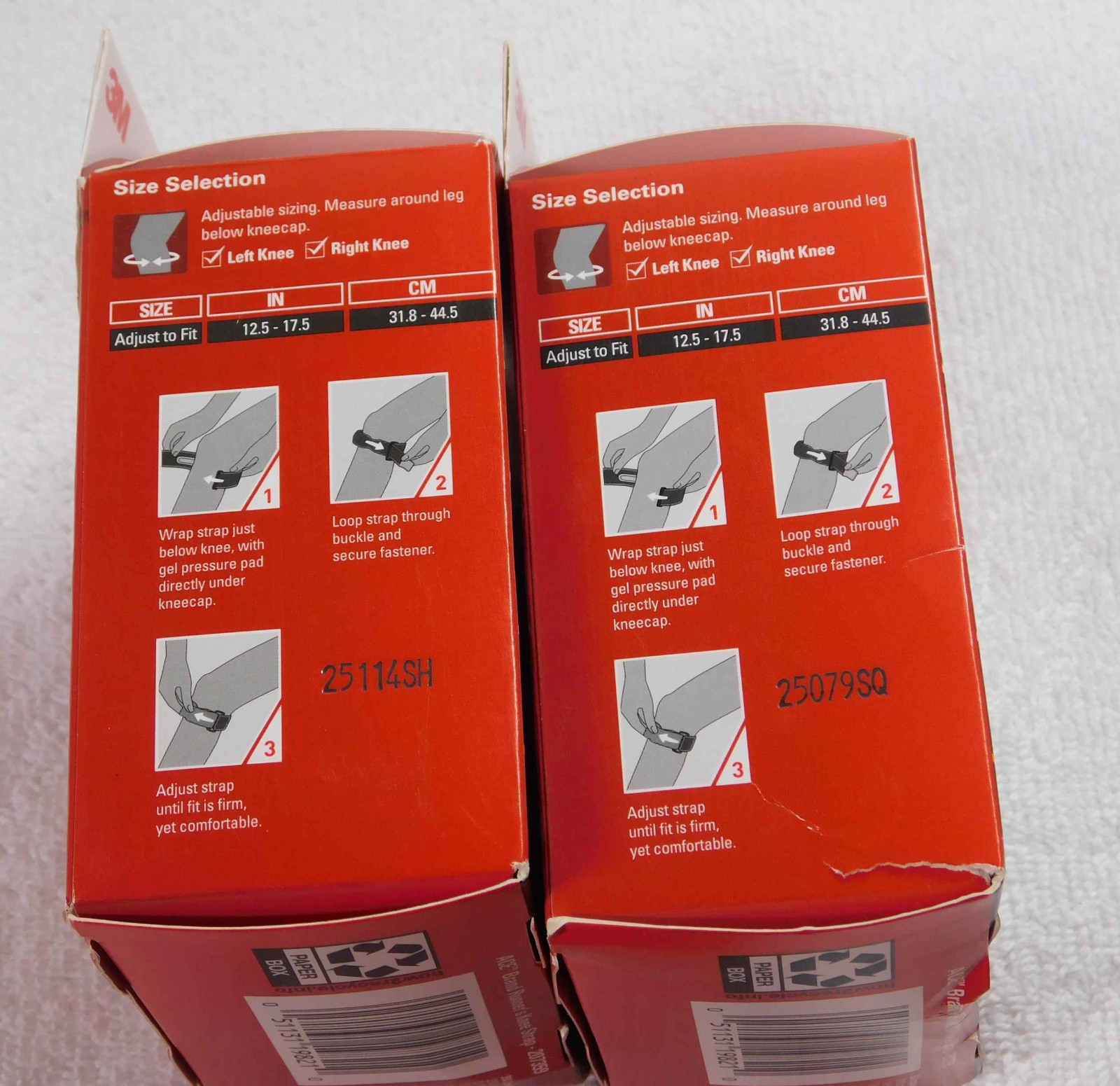 2 ACE Runner’s Knee Strap NEW With Gel Pad Runner Adjustable Moderate Support