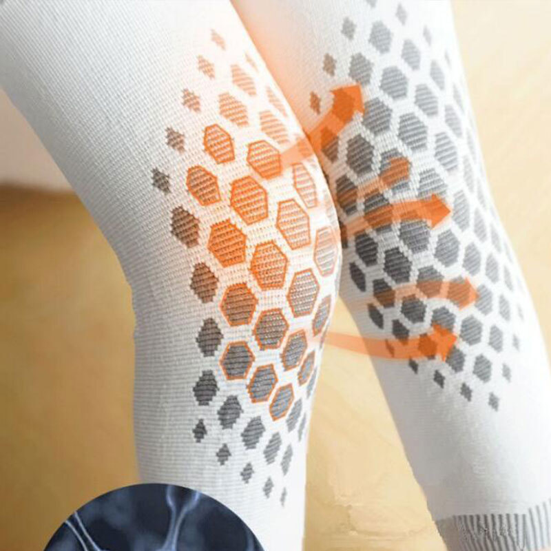 1 Pair Knee Massager Self-heating Support Knee Pad Warm Knee-joint Anti-slip