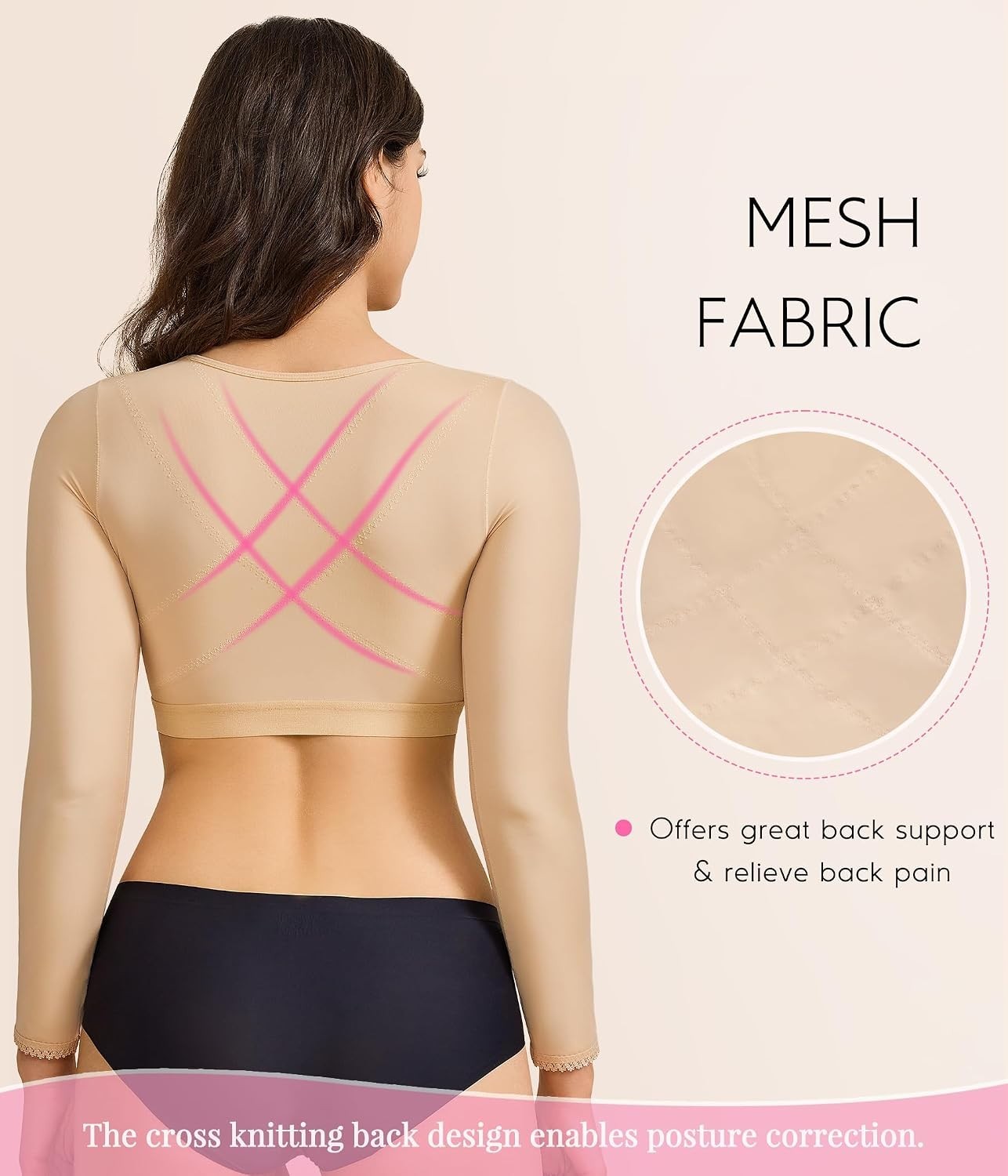 Invisible Arm Slimming Shapewear | Supportive Bra for Post Surgery Recovery