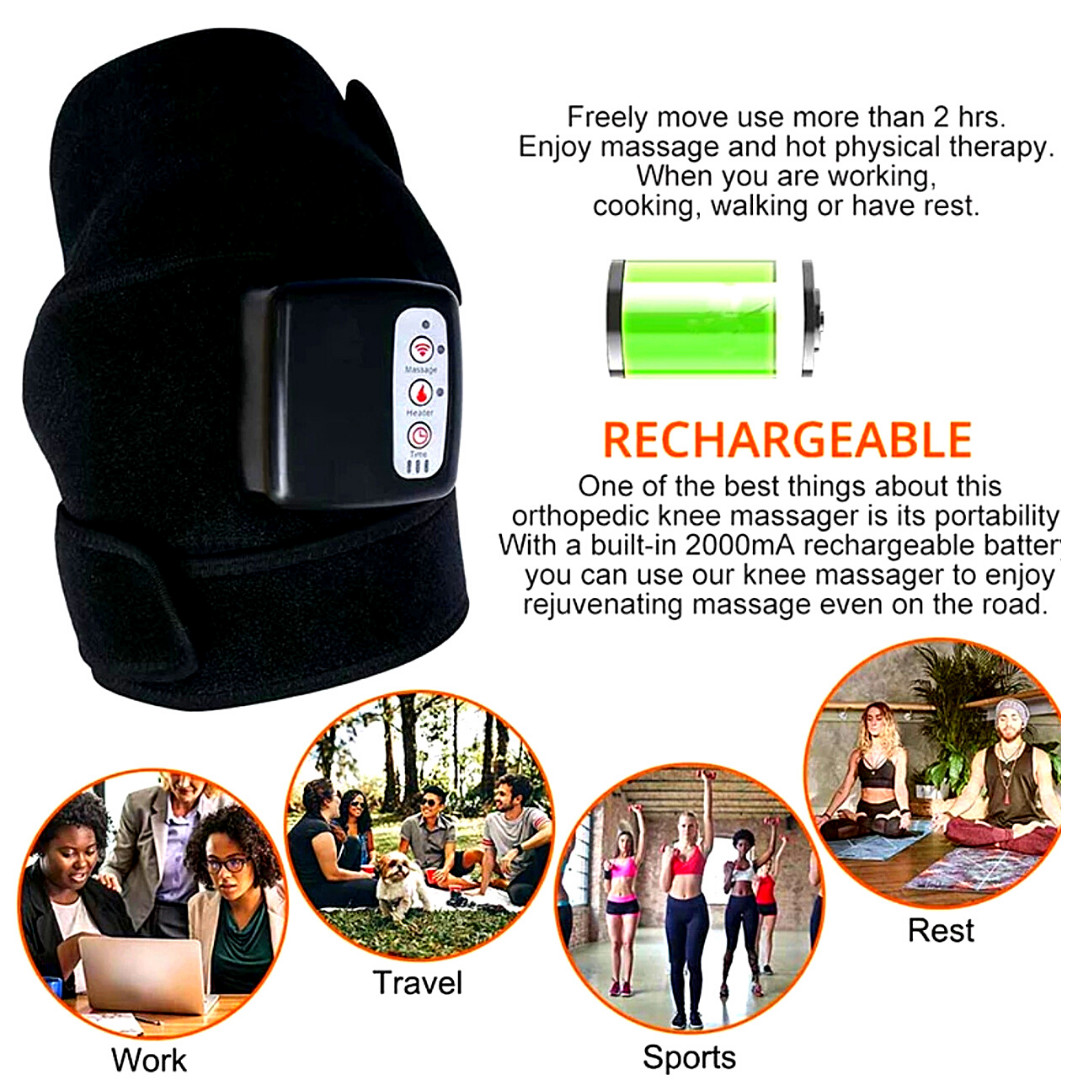 Premium Electric Infrared Heating Knee Massager For Physiotherapy Pain Relief
