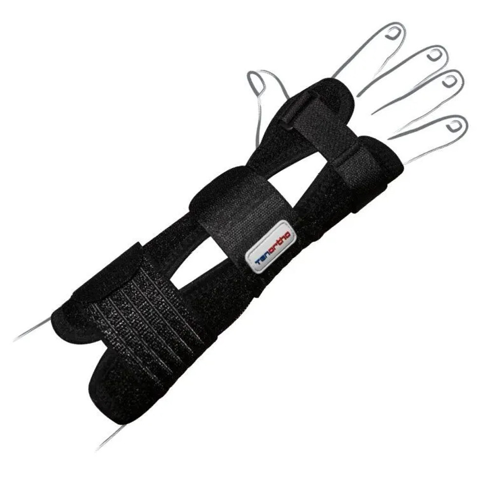Tenortho Drypol Long Right Fence Bracelet in Breathable Fabric Black