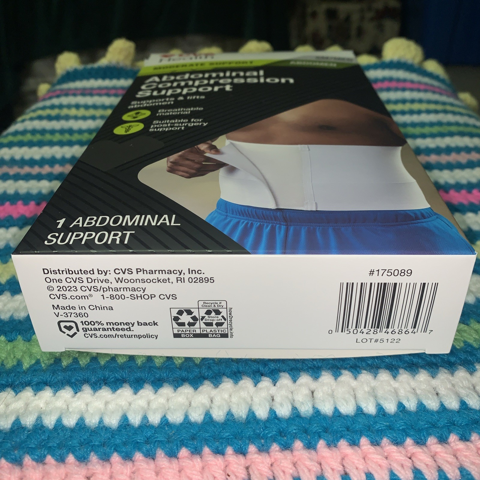 CVS Health abdominal compression support, Moderate Support Size SM/MED