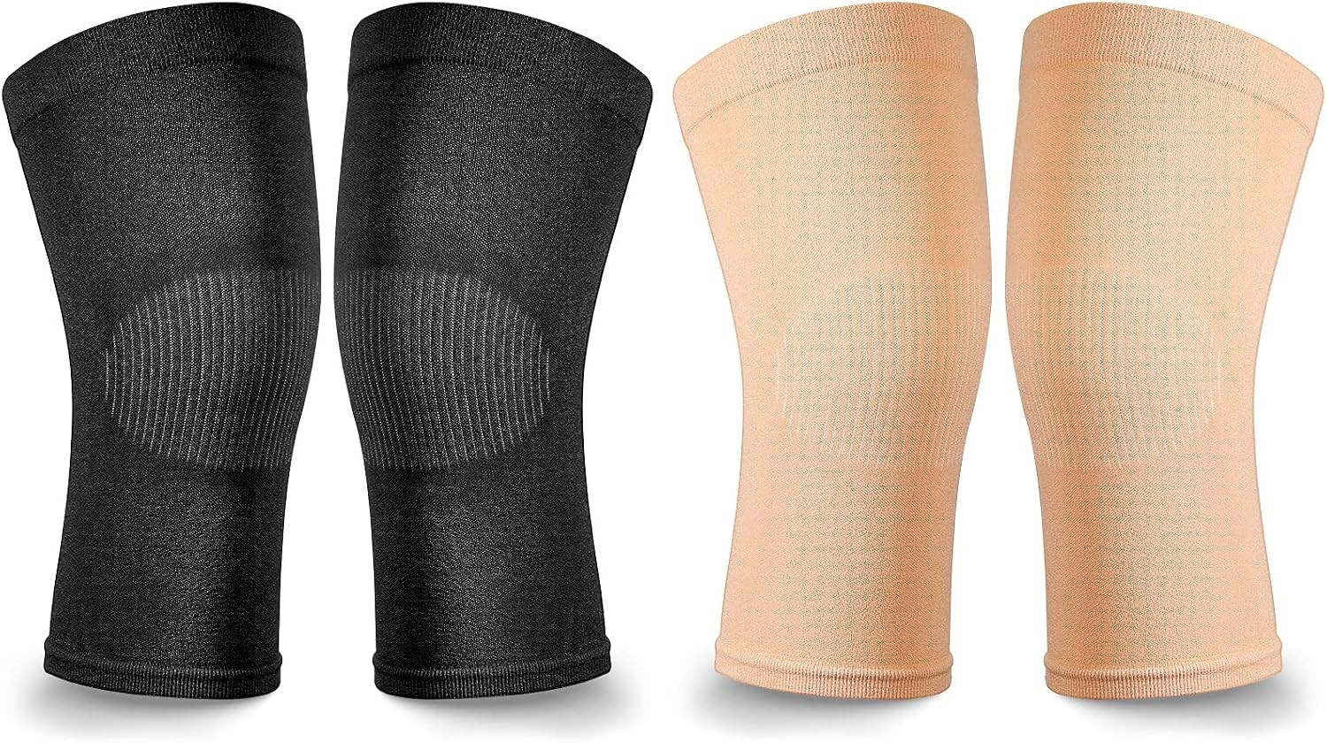 Bamboo Comfort Self-Warming Thermal Knee Support Knee Pads Leg Sleeves (1 Pair)
