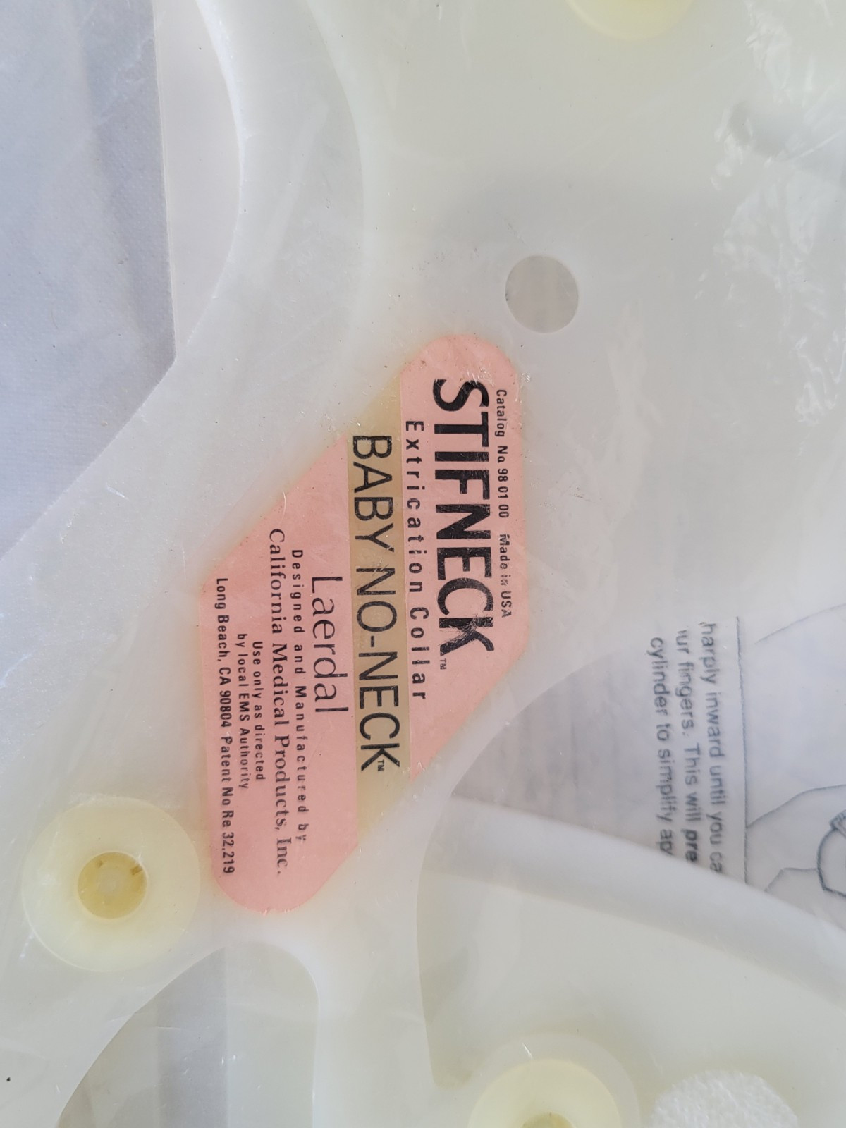 Laderal Stiffneck Baby Cervical Collar EMS Ambulance MRI X-Ray