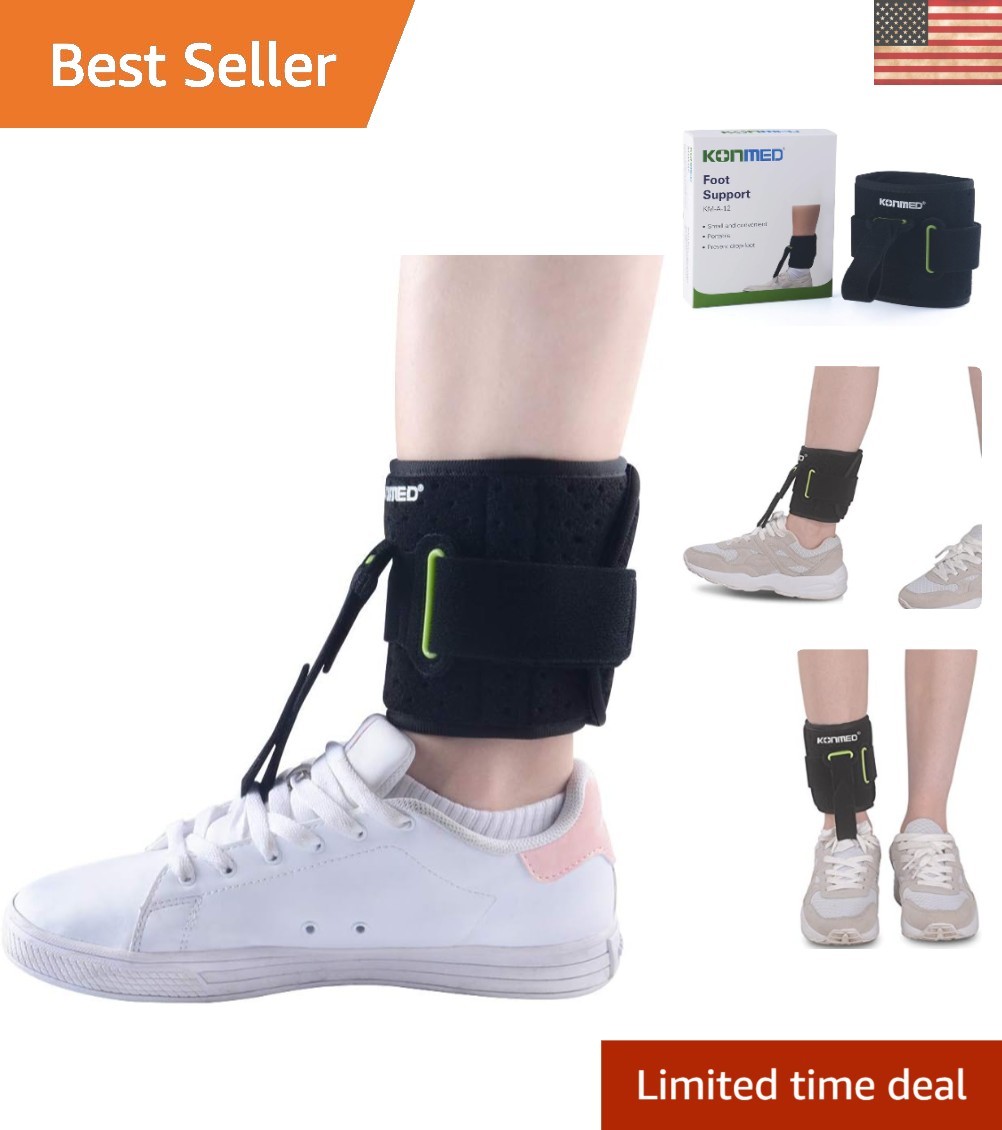 Adjustable Ankle Brace for Foot Drop & Plantar Fasciitis – Universal Size