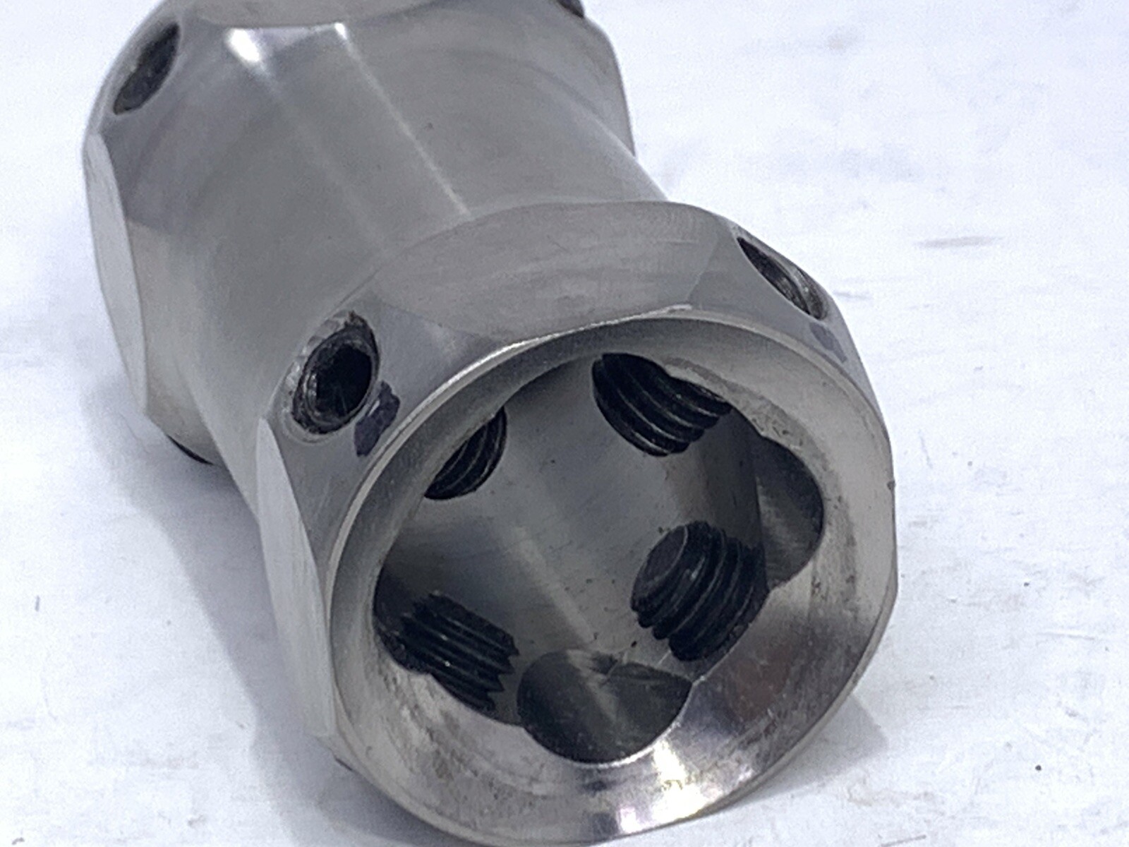 Hosmer prosthetic double end receiver adapter component part.