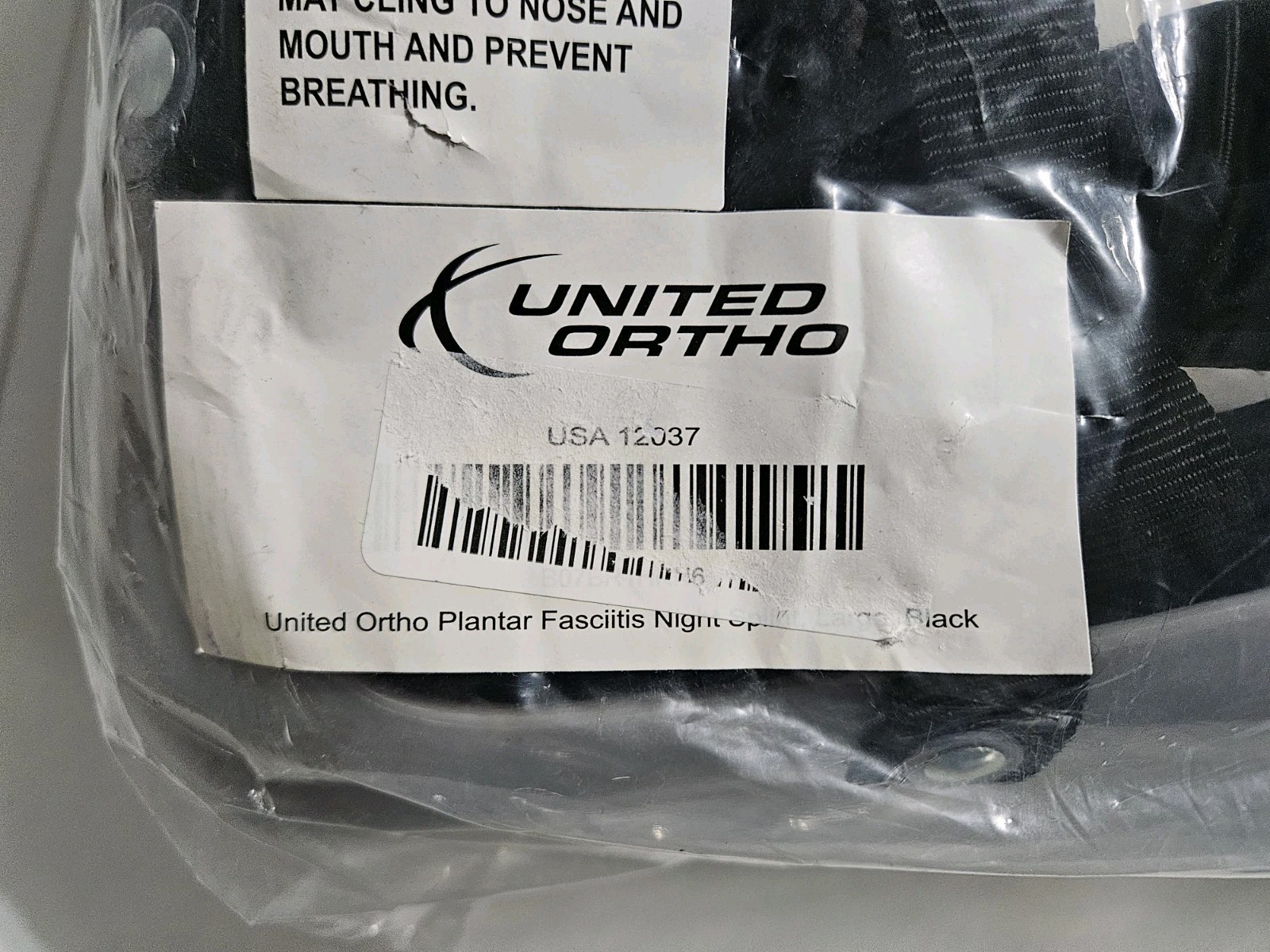 United Ortho Plantar Fasciitis Night Splint Brace Adjustable L/R Sz Large