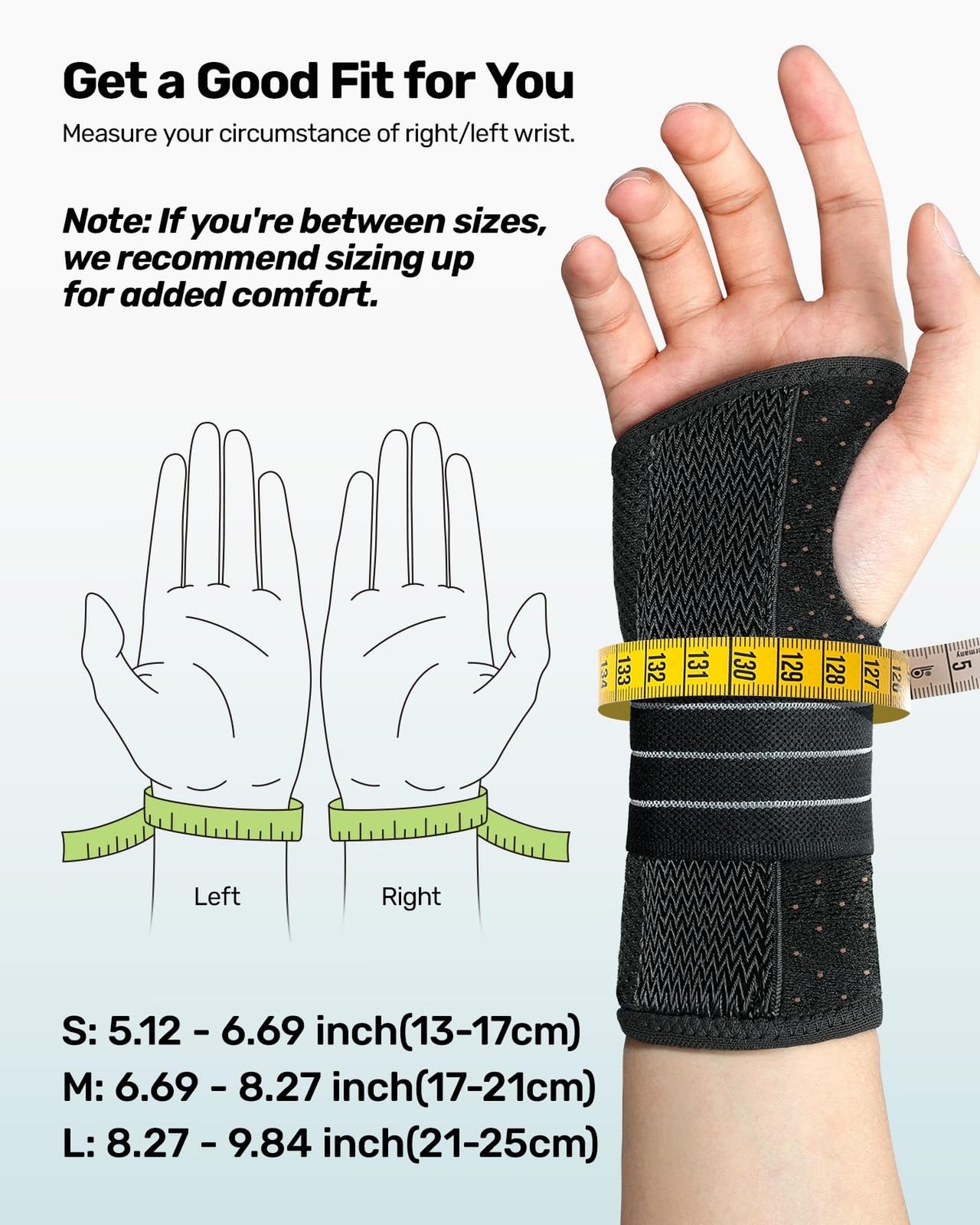 Rakiie 2 Pack Carpal Tunnel Wrist Braces, Adjustable Night Wrist Support with…