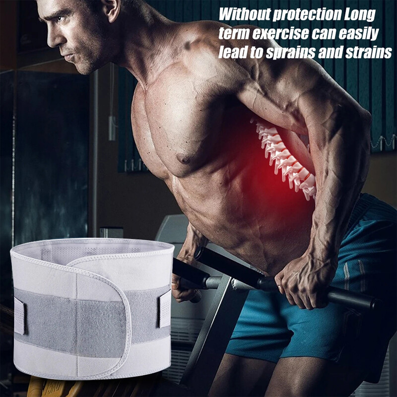 Adjustable Lumbar Support Lower Waist Back Belt Brace Pain Relief For Men &Women