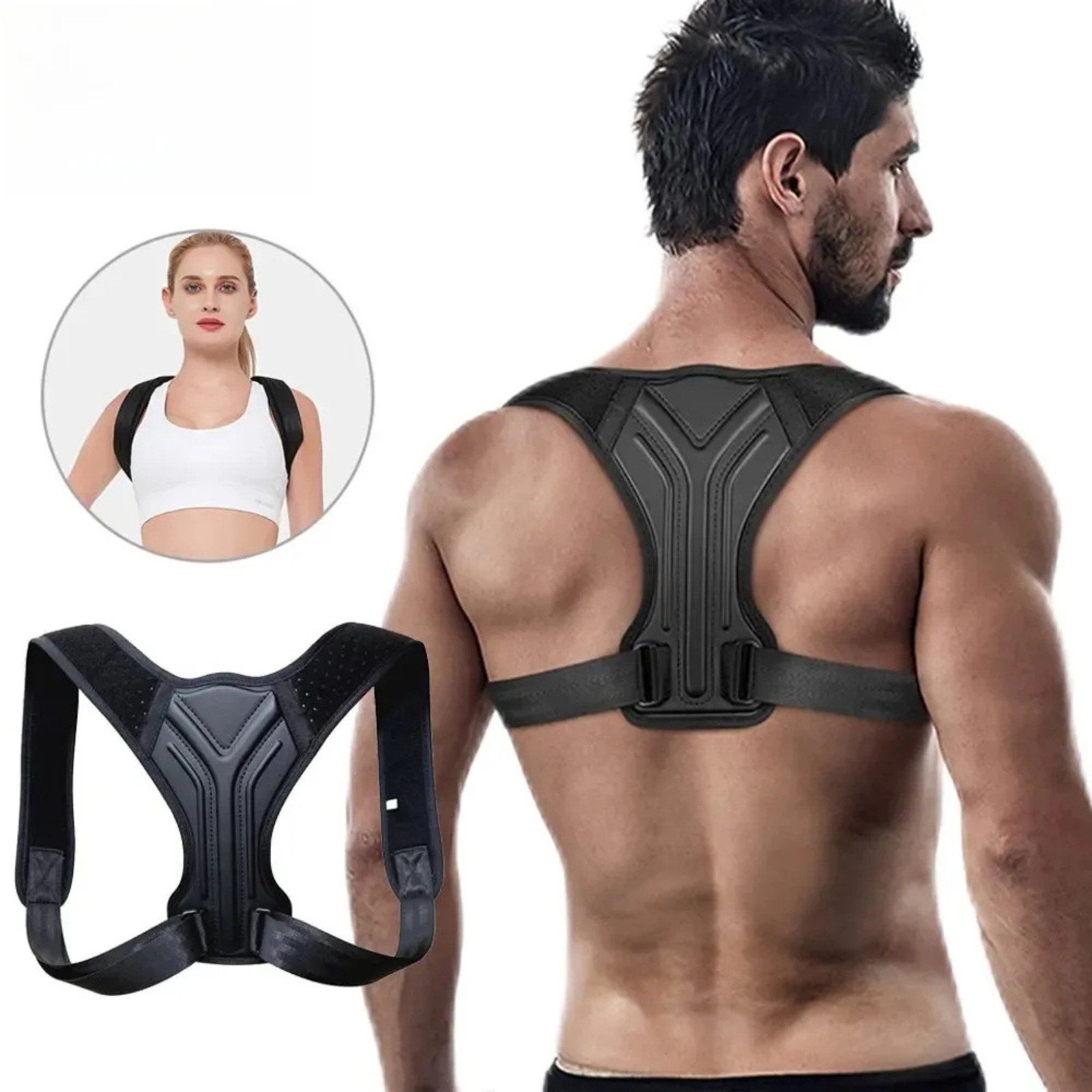 Posture Corrector Adjustable Back Brace Shoulder Support Clavicle Belt Men Women