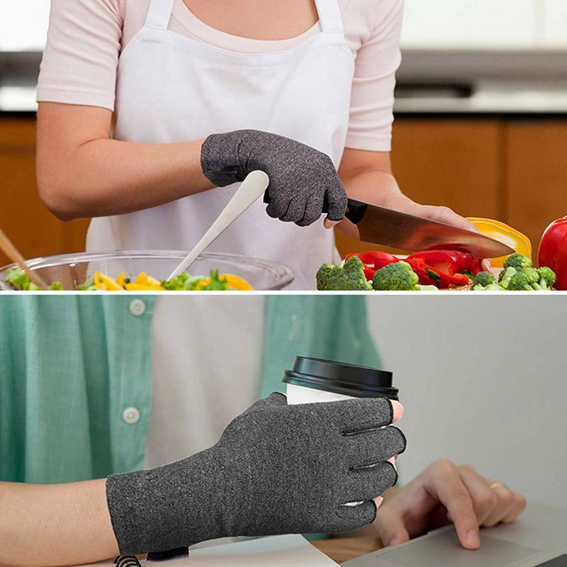 Copper Compression Gloves Carpal Tunnel Arthritis Pain Relief Therapeutic Braces