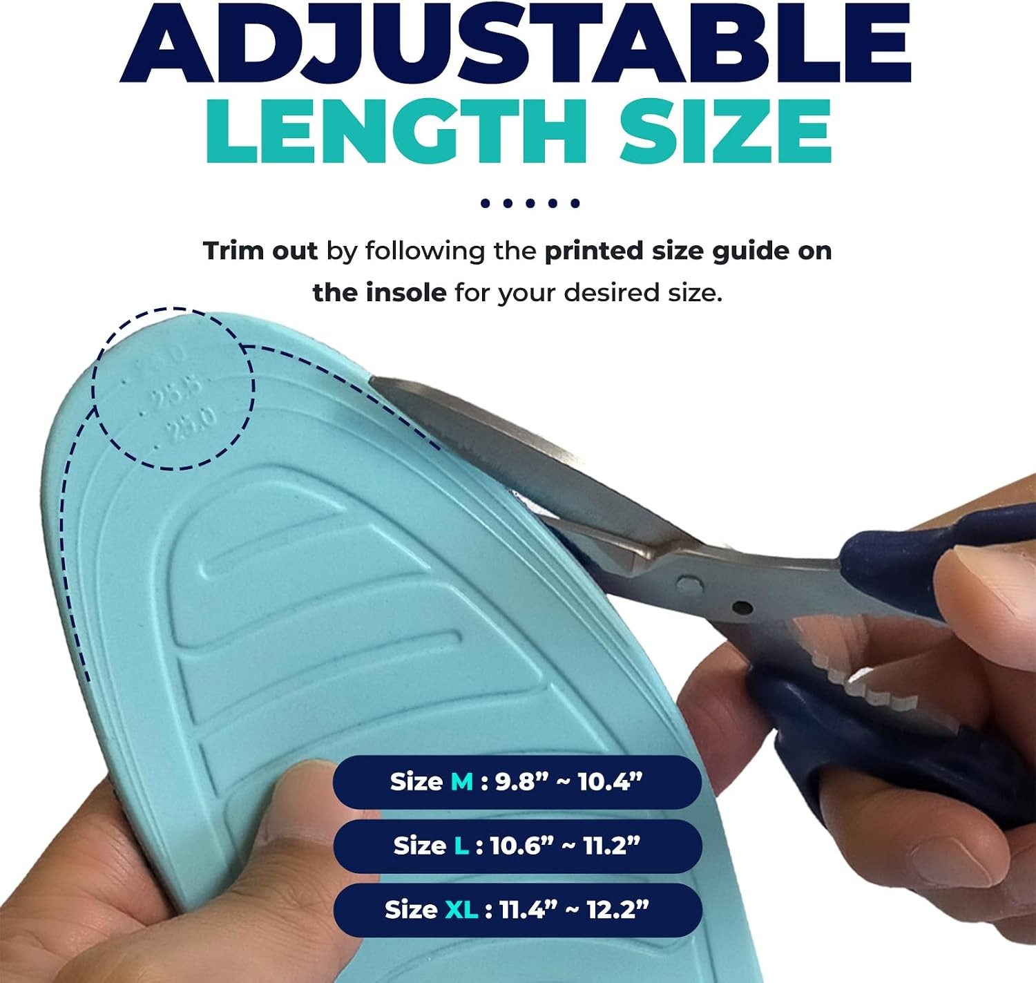 Marshmallow Shock-Absorbing Insoles – Ultra-Firm, 3D Arch Support, Soft and