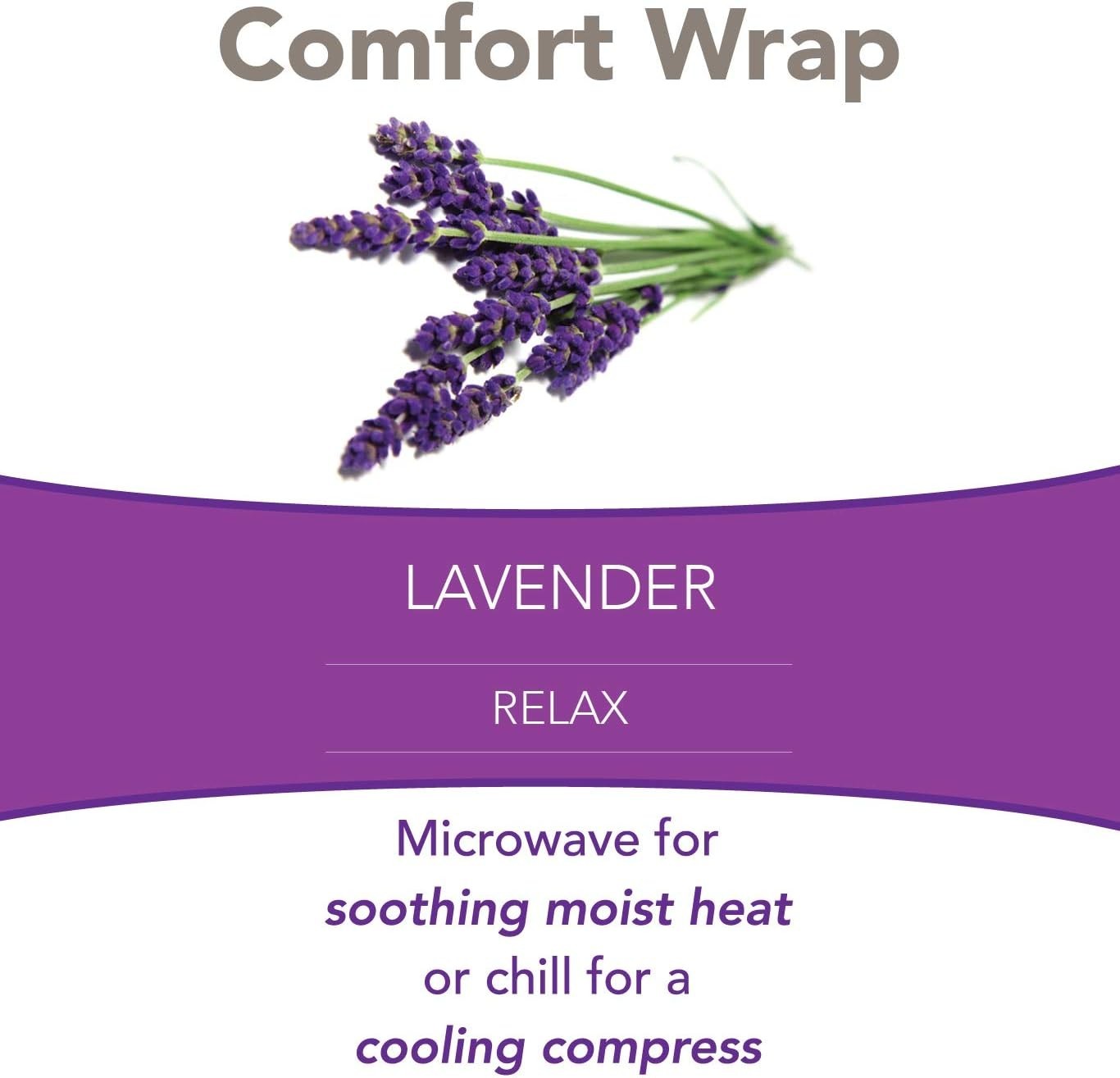 Lavender Heated Neck Wrap – Microwavable Aromatherapy Comfort for Sore Muscles
