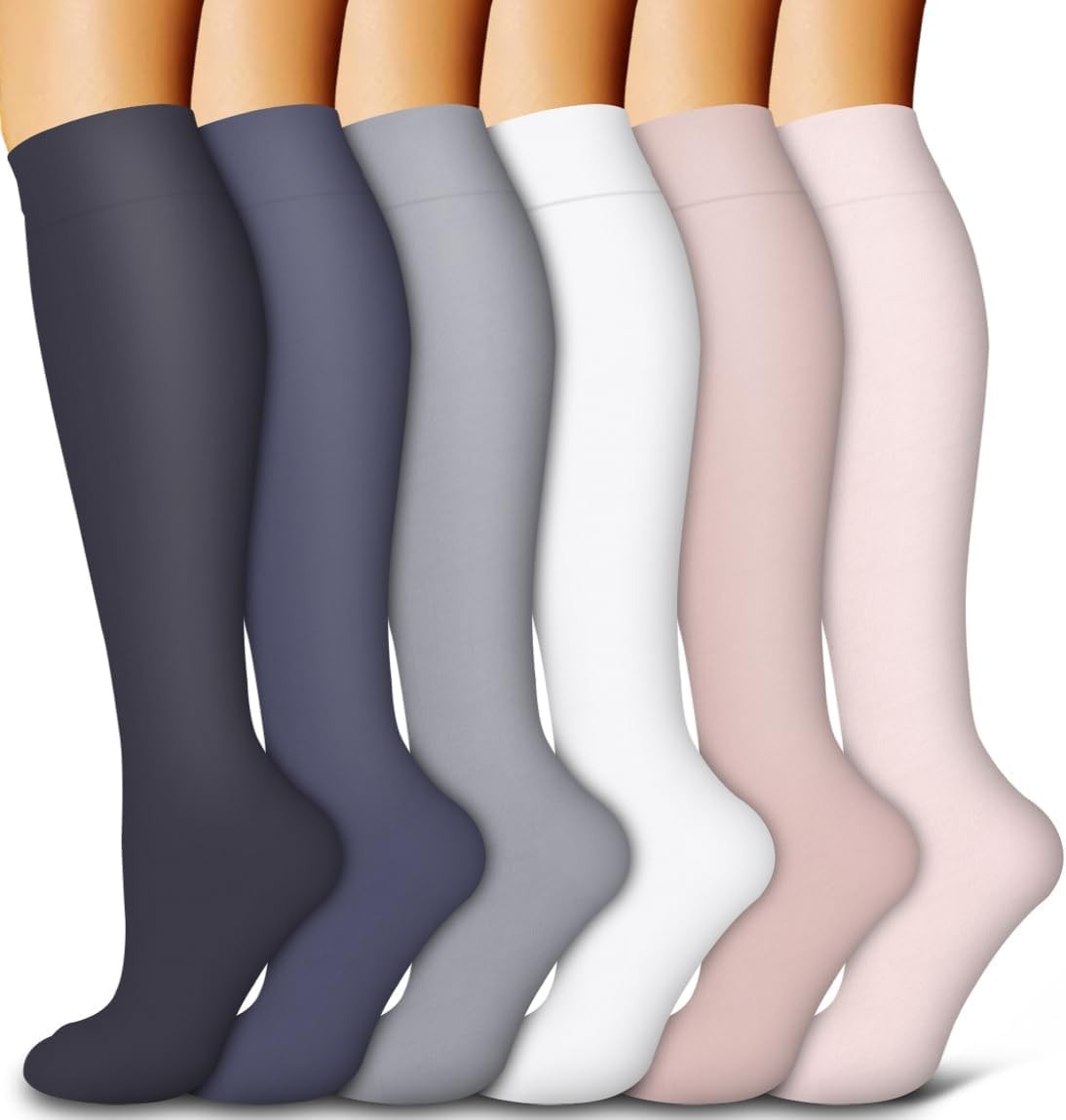 Bluemaple 6 Pack Copper Compression Socks for Women and Men Circulation-Best …