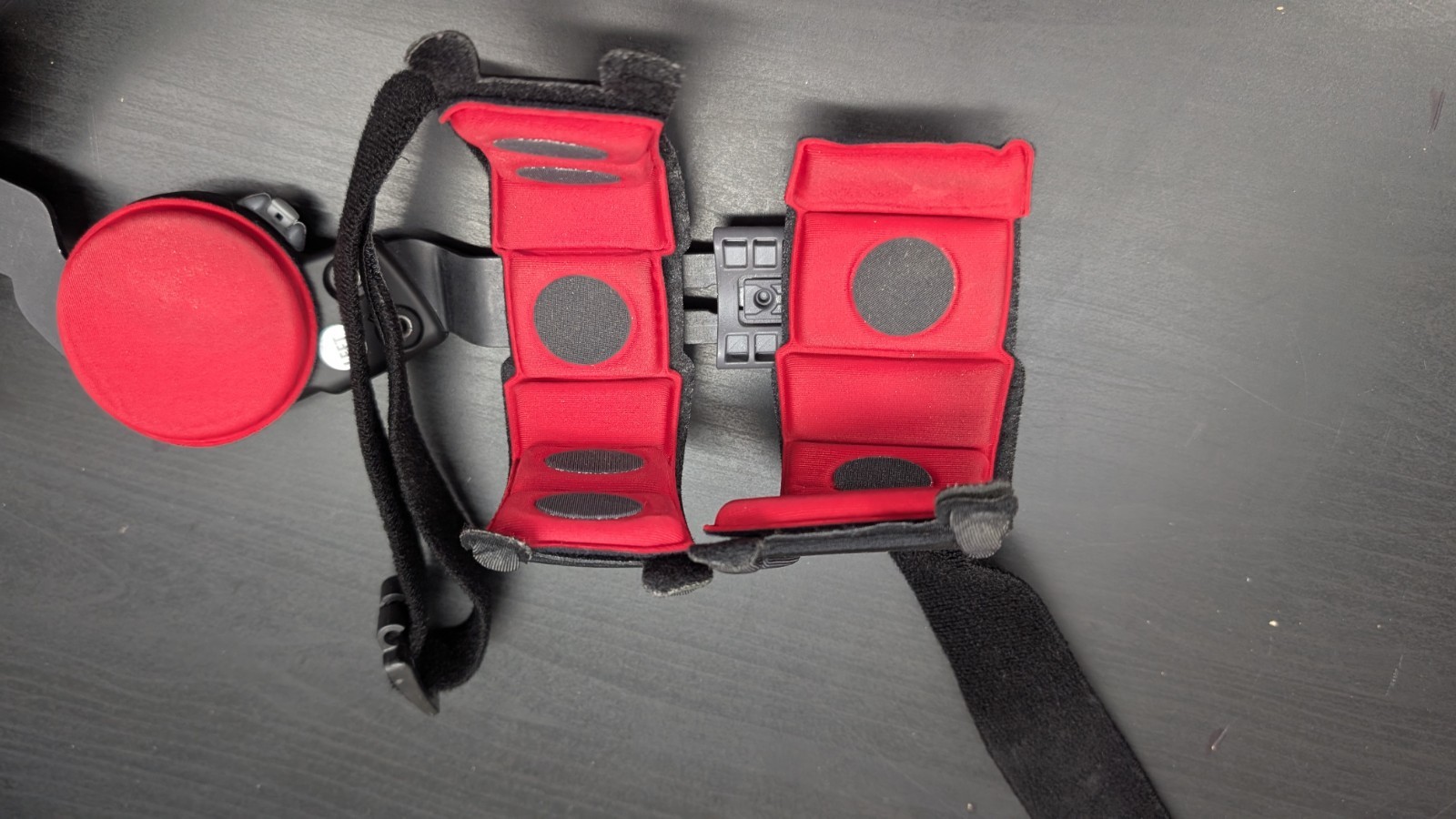 Donjoy Left Elbow Brace Adjustable Left Black Red Universal Size Locking