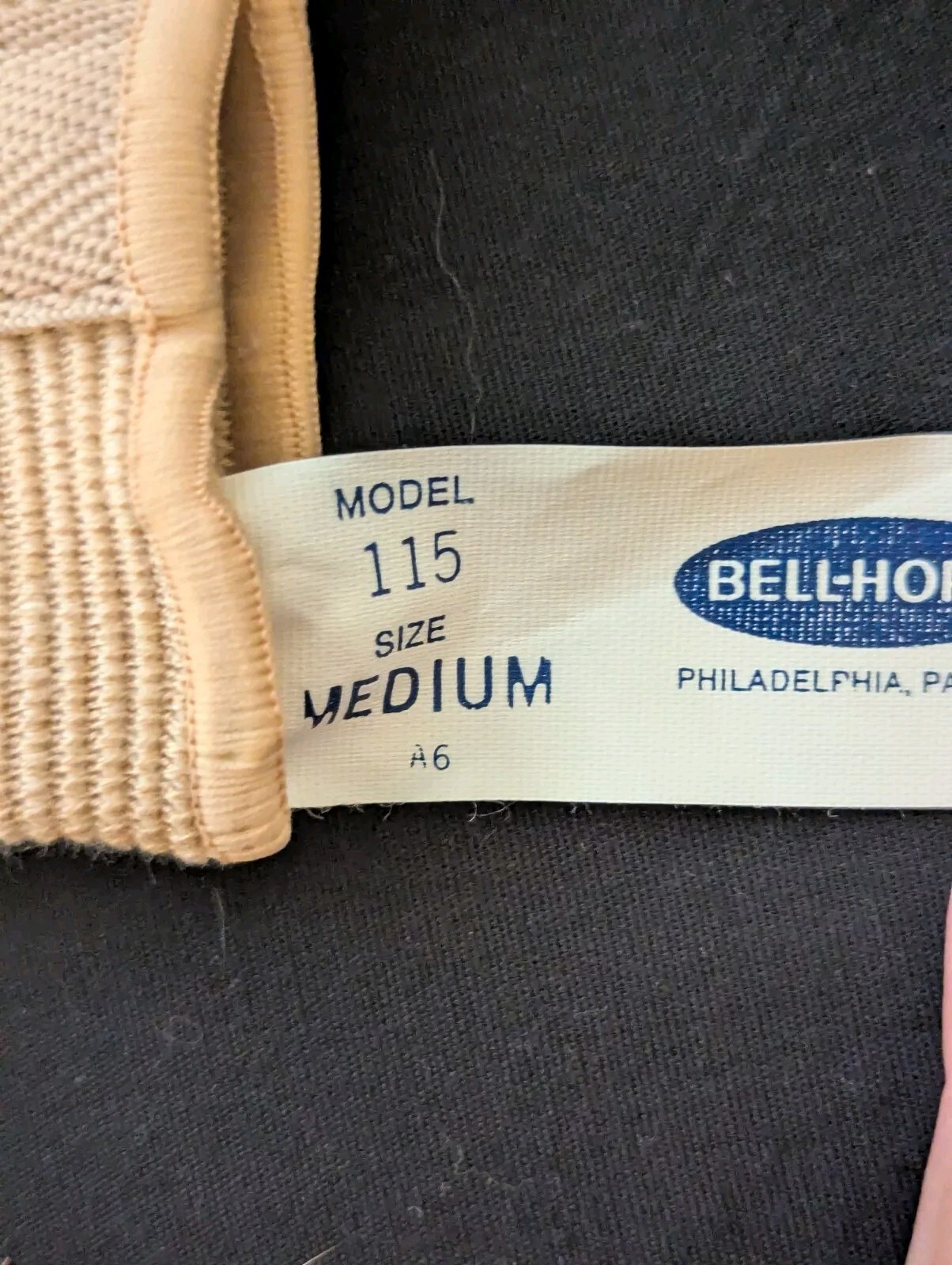 Vintage Bell-Horn Spiral Knee Brace Model #115 Medium Contour Shaped