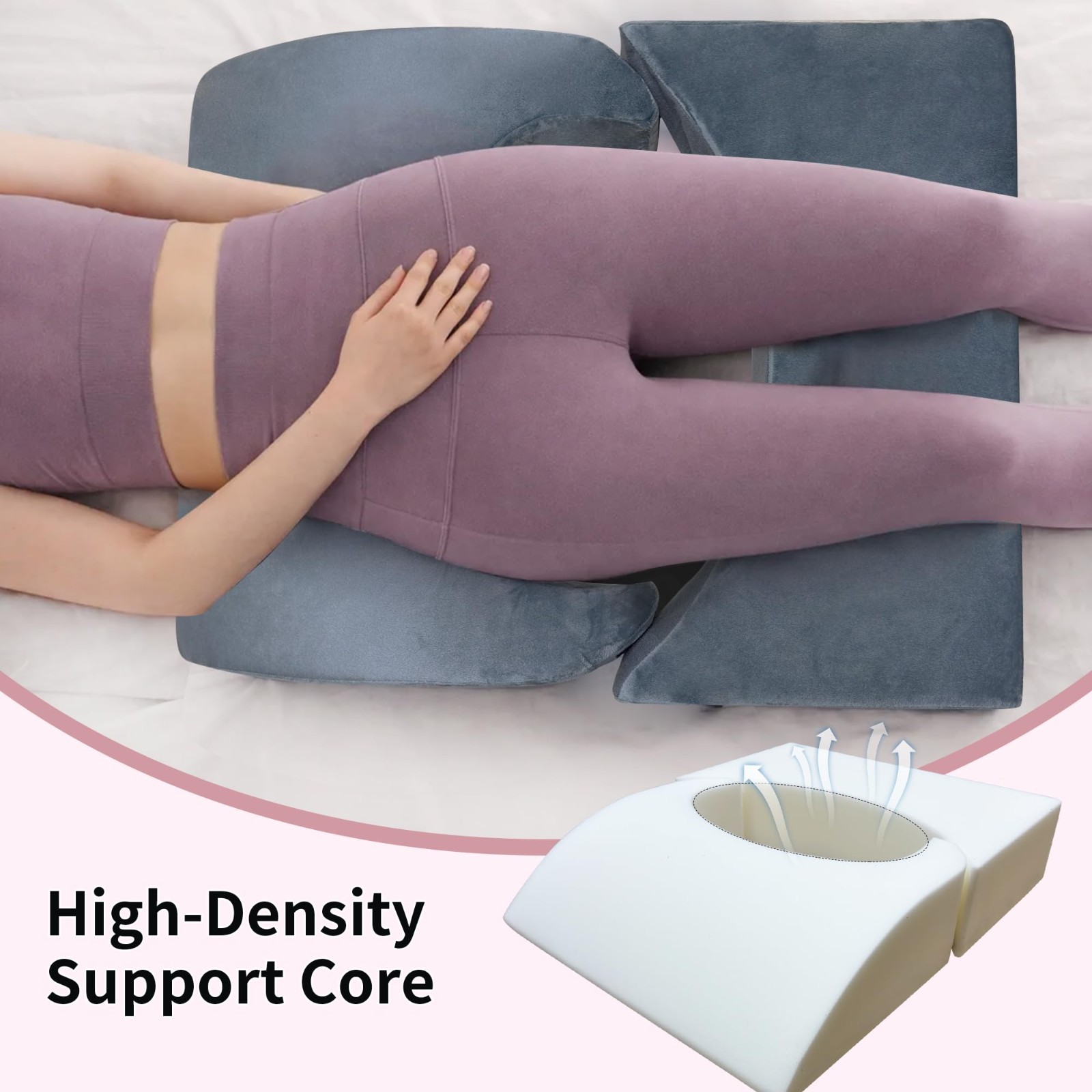 Adjustable BBL Recovery Pillow – High Density Foam, Post Surgery Support Cushion