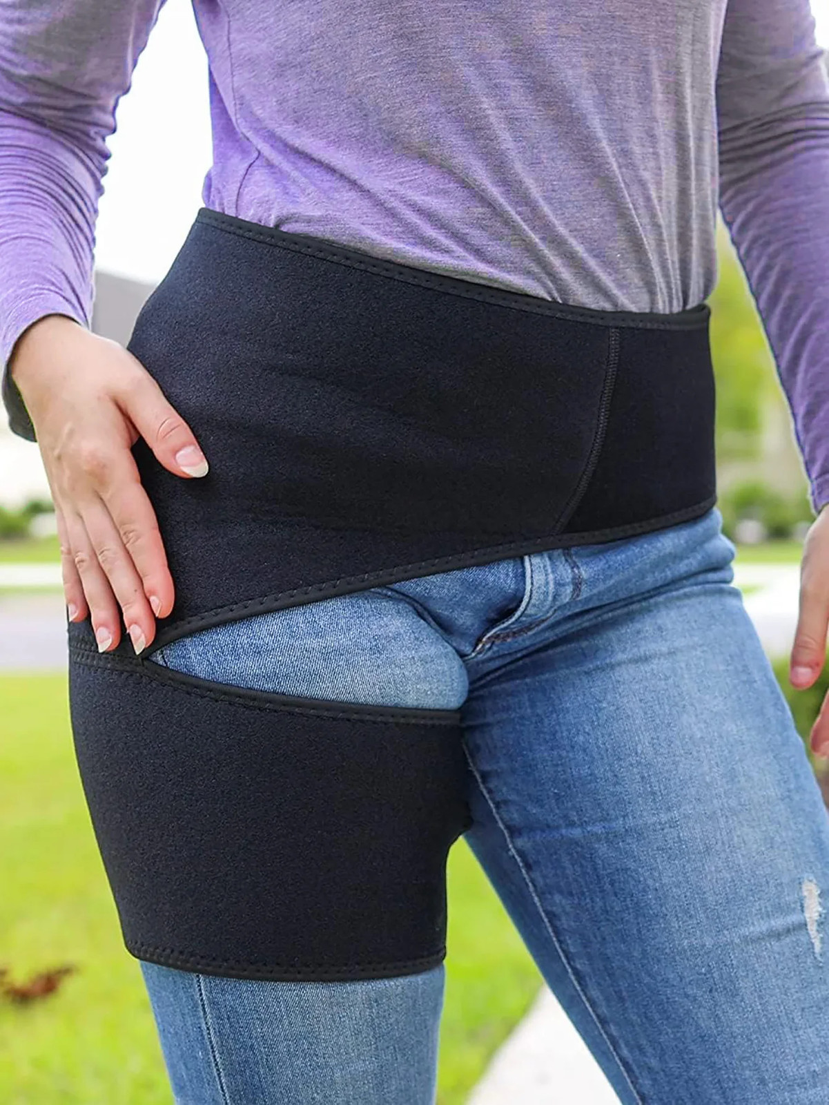 Hip Brace for Sciatica Nerve,Compression Support Wrap – Pulled Thigh,Hi