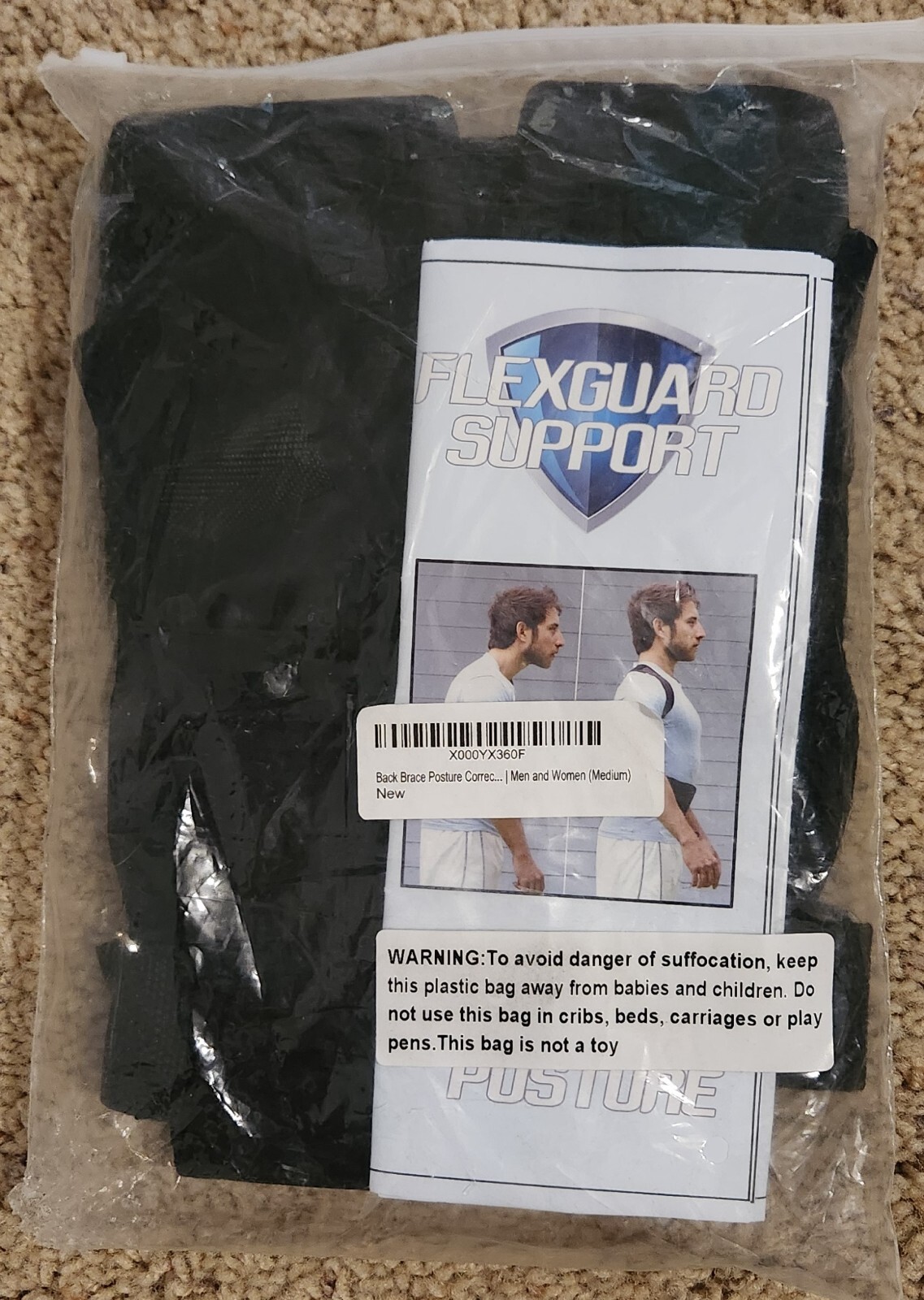 Flexguard Support Fully Adjustable for Posture Correction Back Brace Medium