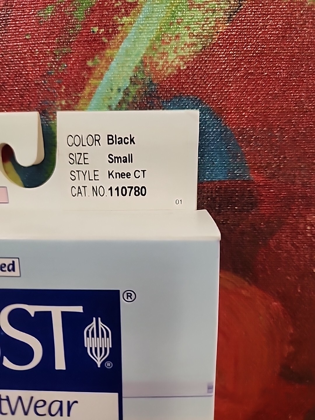 Jobst Men’s Knee Hi CT DRESS Socks 8-15mmHg Black Small New In Box
