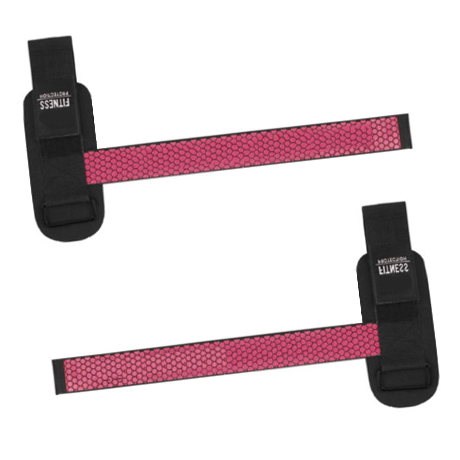 2PCS Anti Slip Weightlifting Wrist Strap For Fitness Black SCIT
