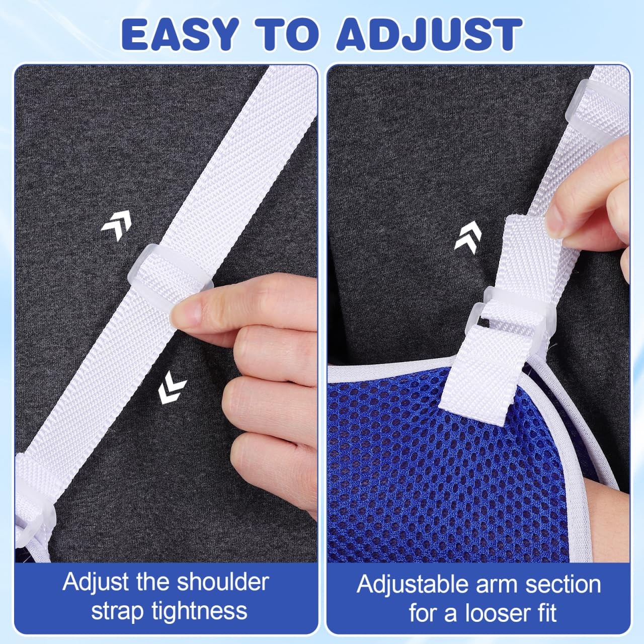 Shoulder Sling Immobilizer, Adjustable Pediatric Size; Brace Elastic Supports…