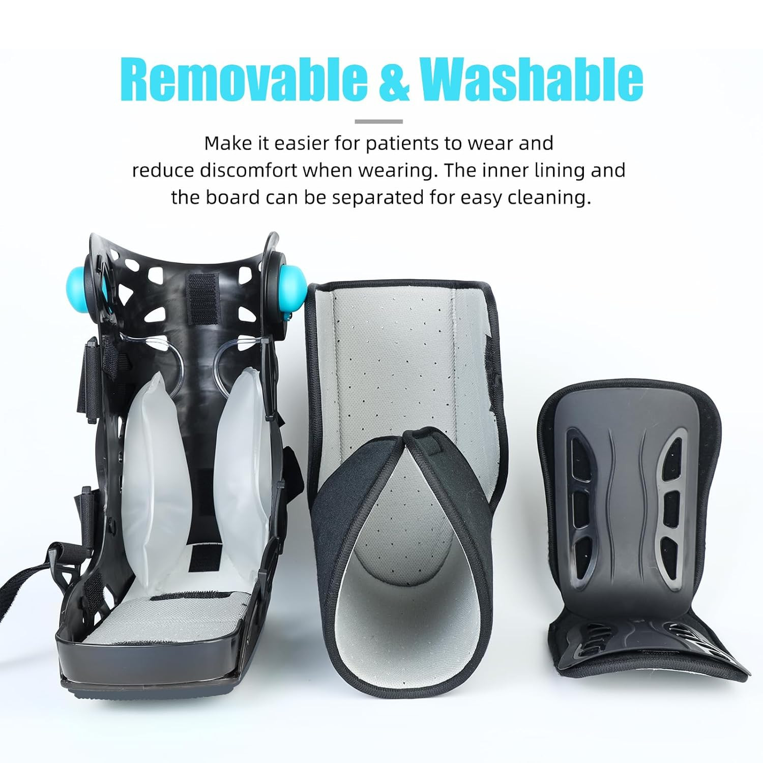 Offloading Walking Boot Inflatable Walker Fracture Boot for Heel Pain or Ankle S