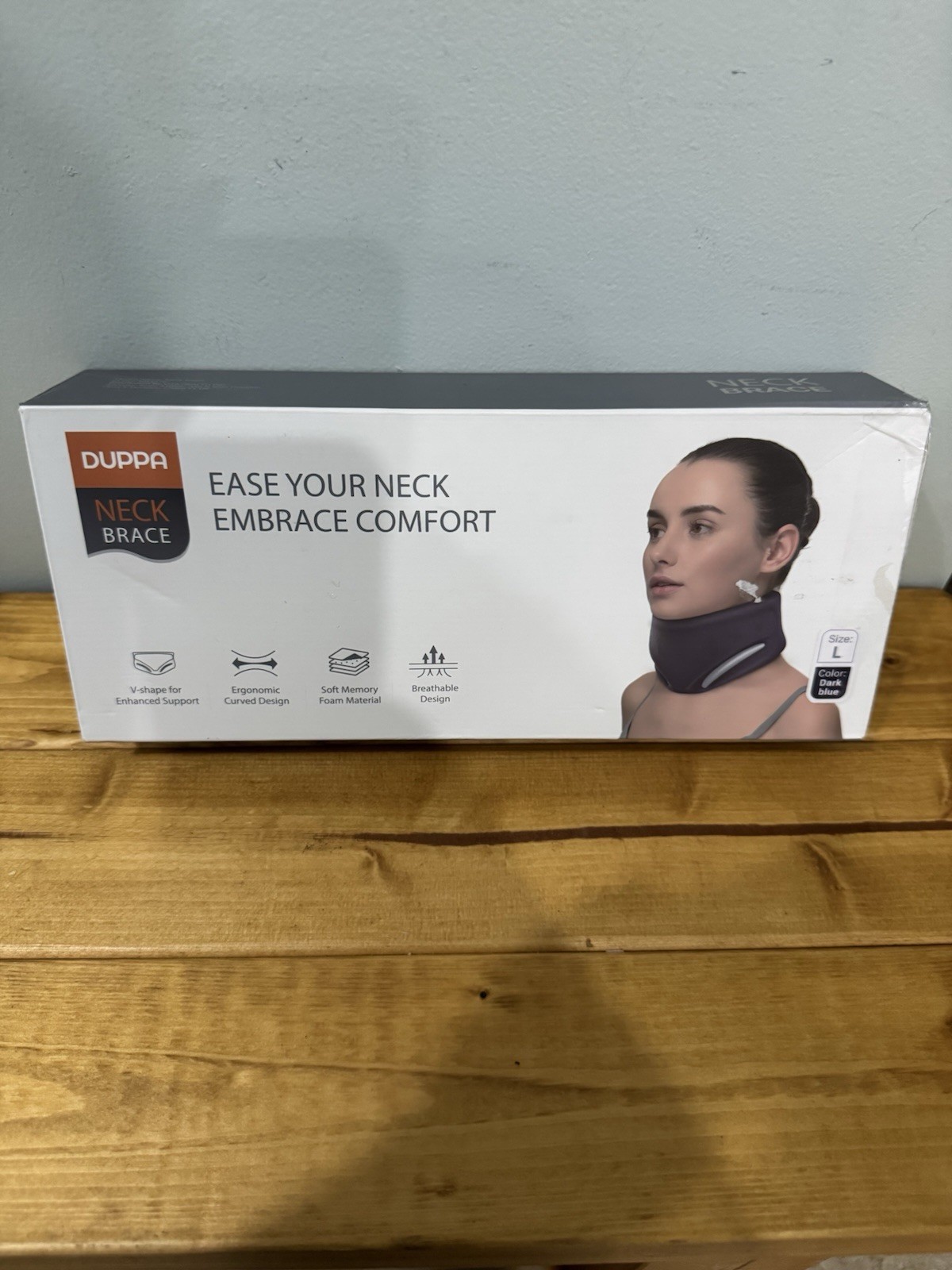 DUPPA Neck Brace, For Support + Pain Cervical Collar, New OPEN BOX