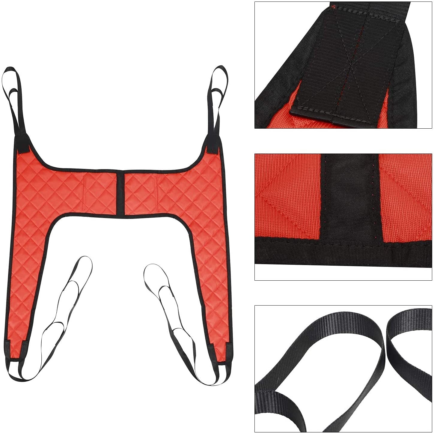 Lift Sling, Medical Patient Lift Slings with Commode Cutout, Four Point Support