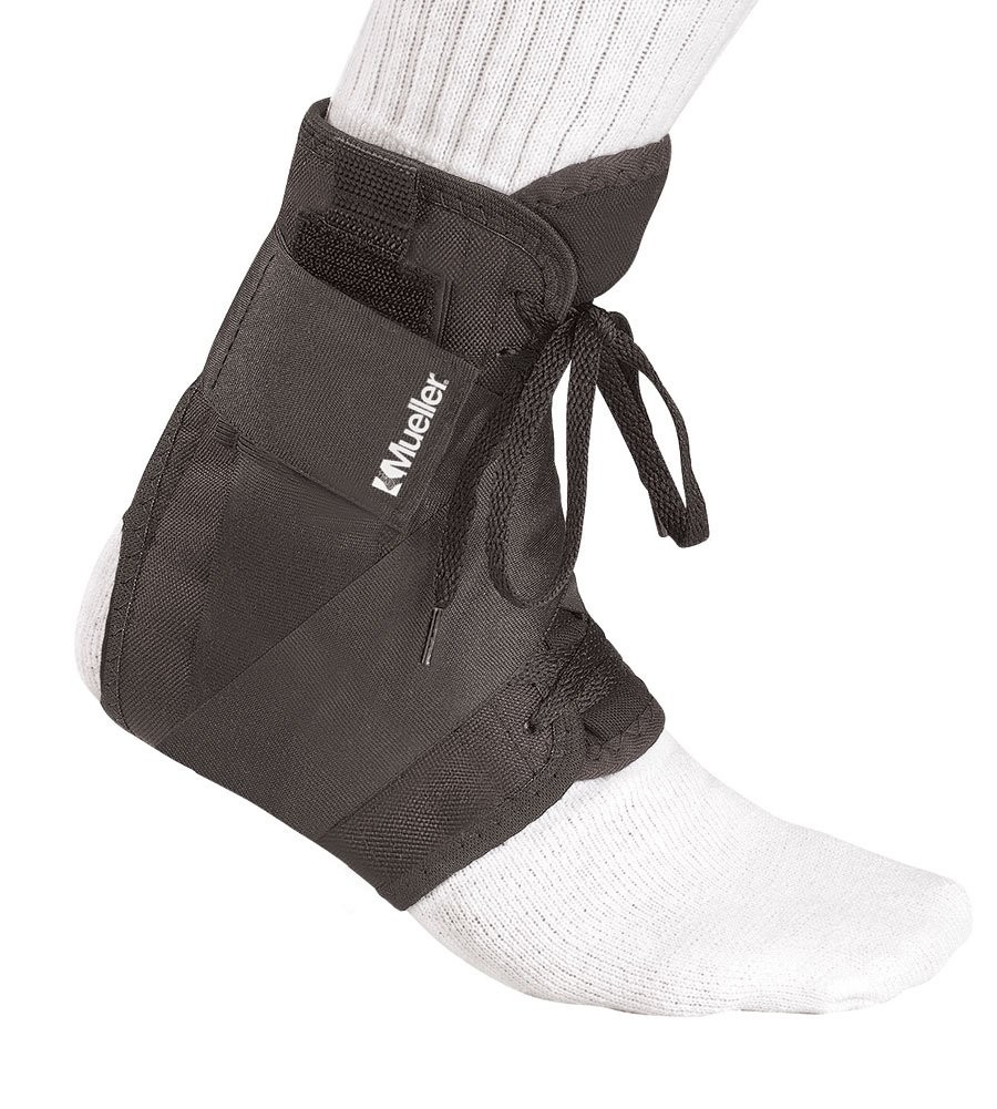 MLR Soft Ankle Brace w/Straps Black Large Women’s 12-14 Men’s 13-15