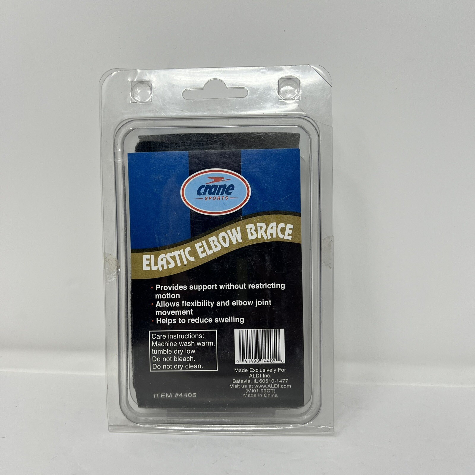 Crane Sports Elastic Elbow Support Brace Black Medium 10 1/4 – 11 1/2 Brand New