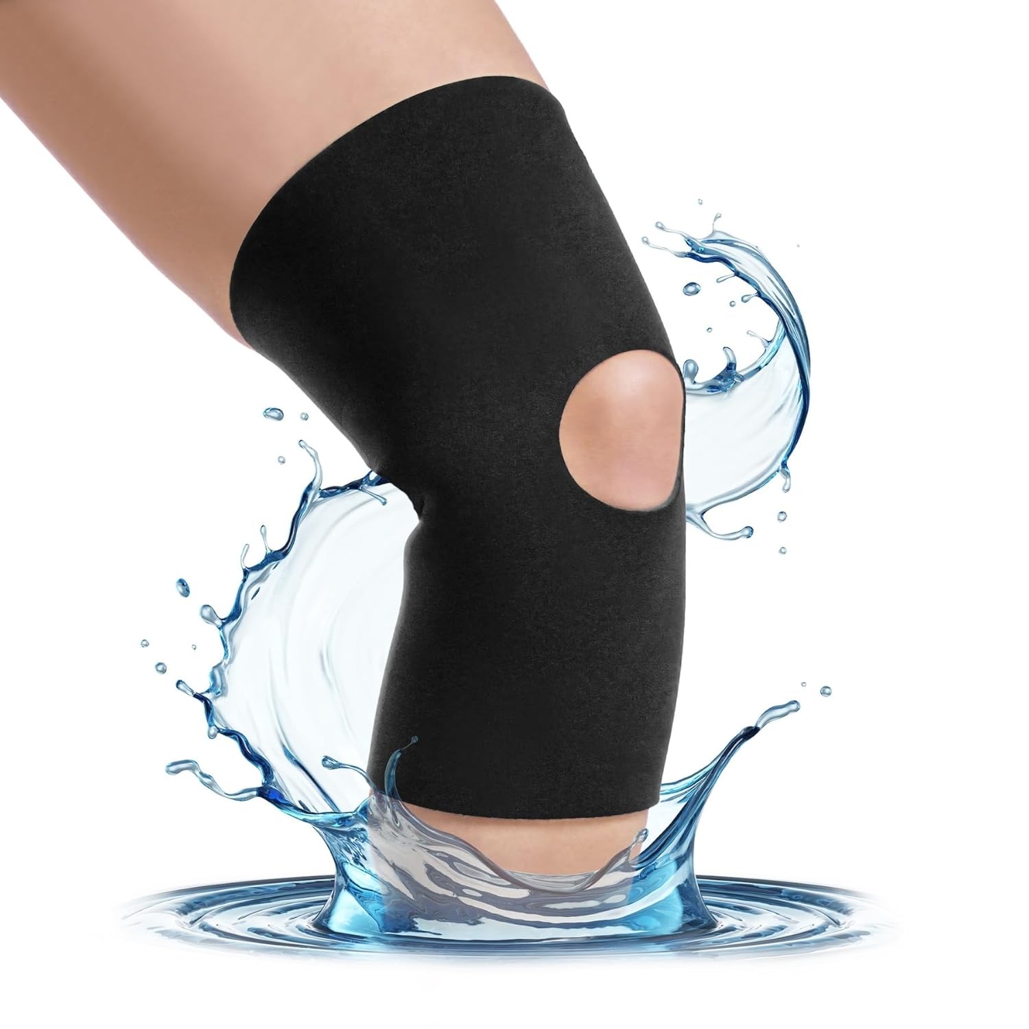 Neoprene Knee Sleeve Open Patella Knee Support Plus Size XL Knee Sleeve for Men